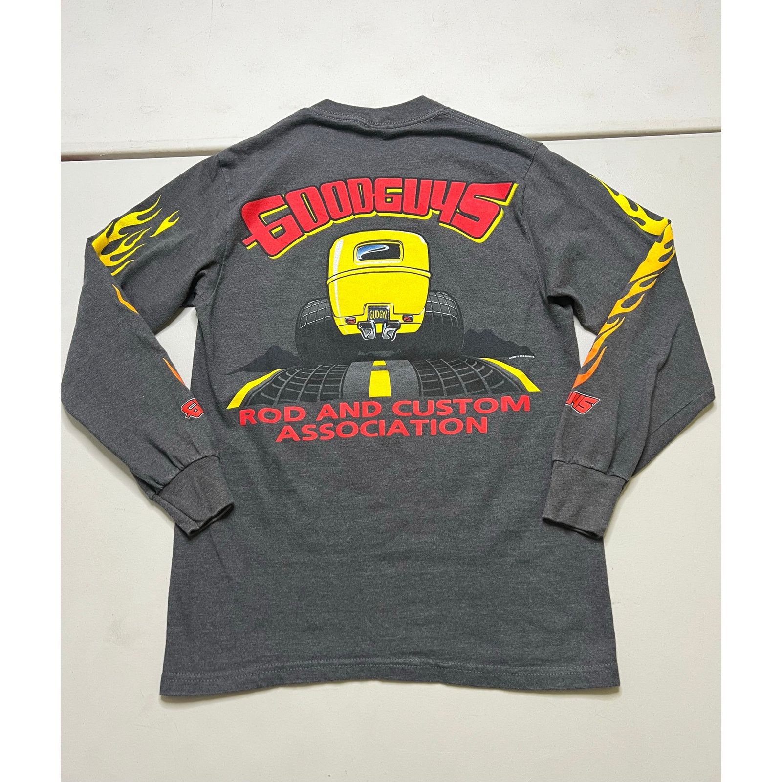 Hanes Streetwear Vintage Hot Rods Custom Flame Fire Long Sz Small Size US S / EU 44-46 / 1 - 7 Thumbnail