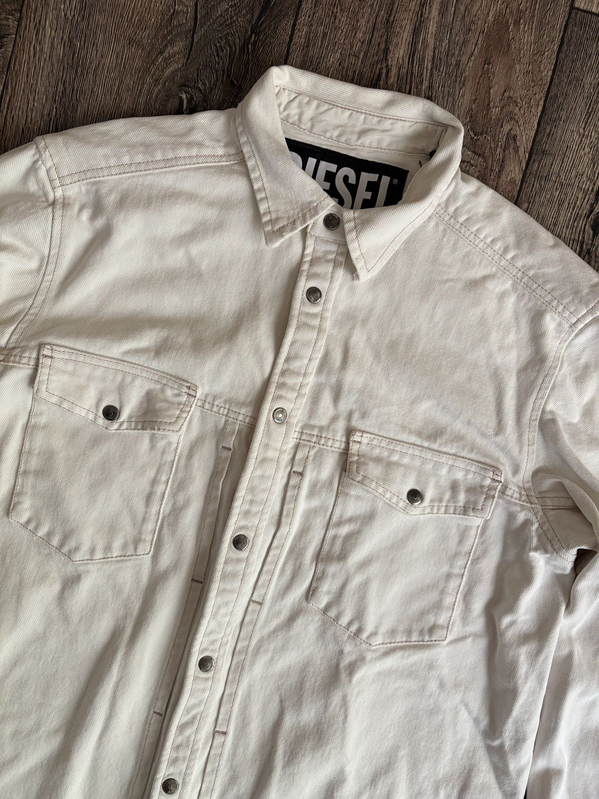 Diesel Diesel Distressed Shirt Button Up Size US M / EU 48-50 / 2 - 2 Thumbnail
