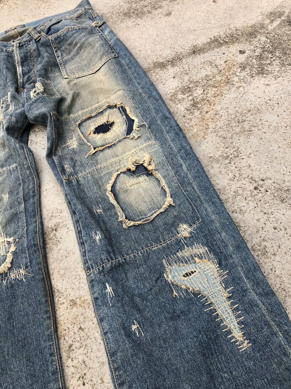 Hypebeast BORO RUSTY DENIM BY US BOARDER DENIM Size US 33 - 6 Thumbnail