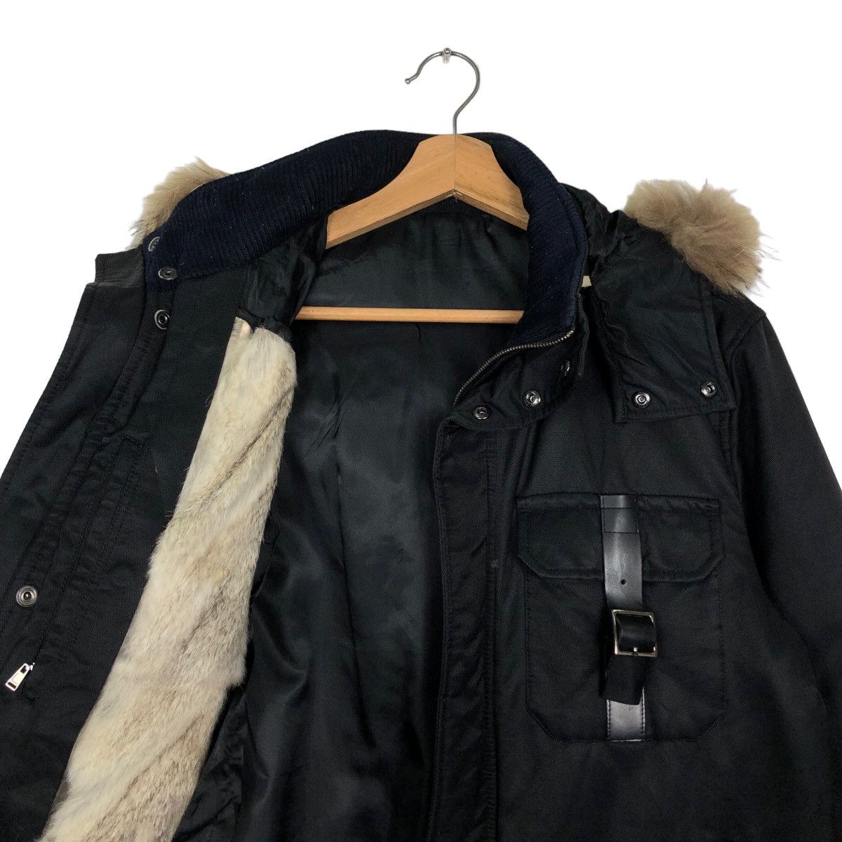 Comme Ca Ism 🔥Comme Ca Ism Japan Bomber Bondage Design Mink Fur Hoodie Size US M / EU 48-50 / 2 - 11 Thumbnail