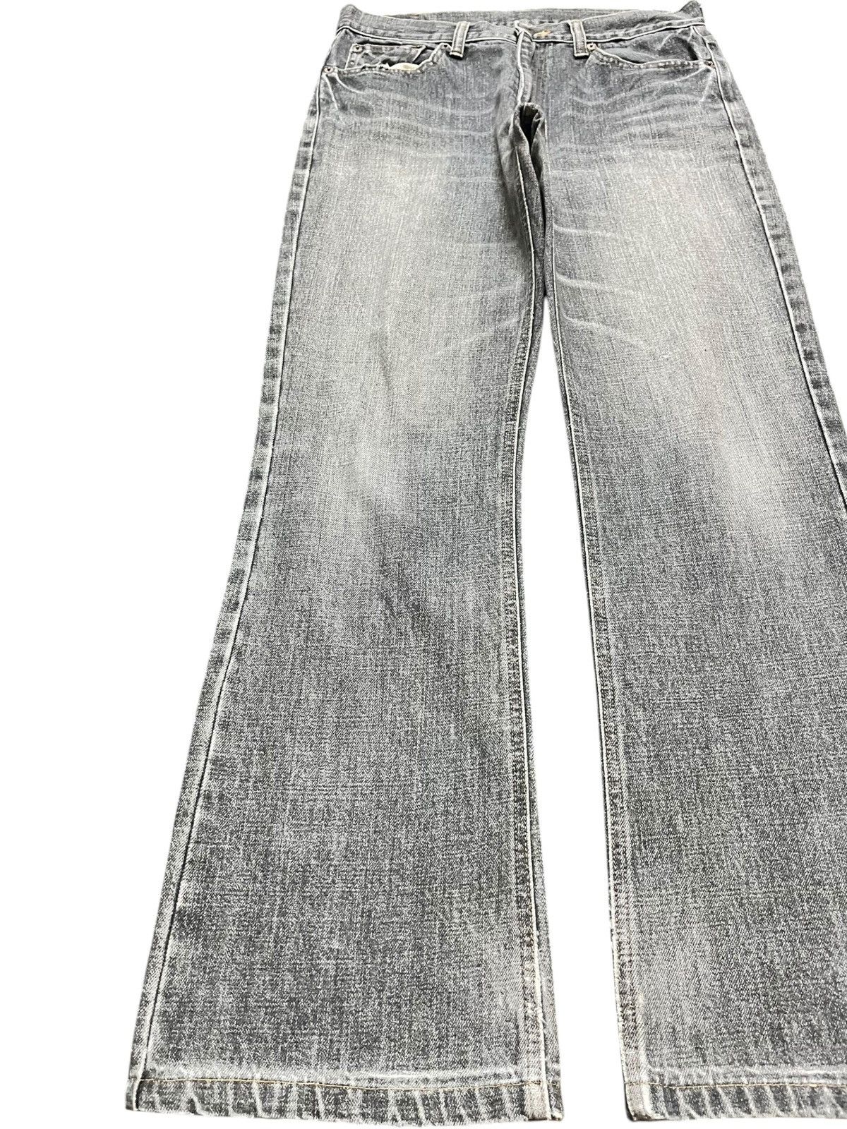 BUFFALO BOBS Vintage Bobson Chessking Flare Faded Whiskering Denim Size US 30 / EU 46 - 3 Thumbnail