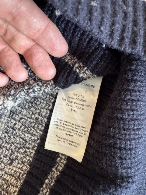 Samsoe Samsoe Logan crew neck merino sweater Size US L / EU 52-54 / 3 - 3 Thumbnail