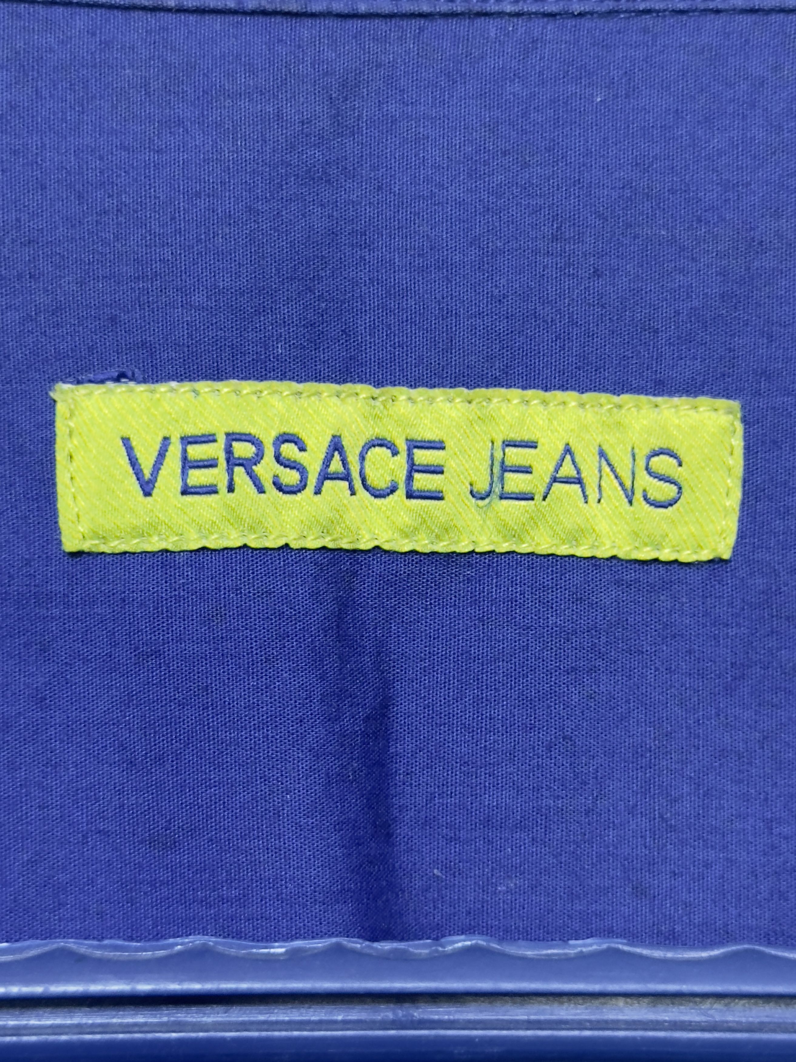 Versace Jeans Couture 🔥 blue electric versace shirt size M cotton stretch Size US M / EU 48-50 / 2 - 7 Thumbnail