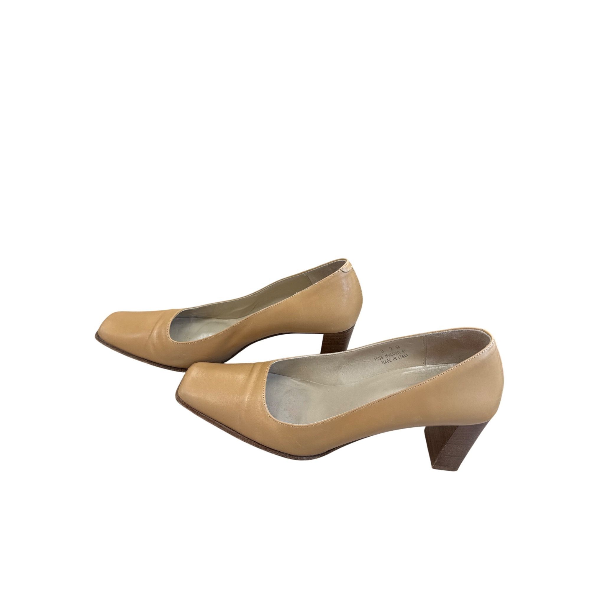 Coach Coach Malorie womens Vintage Tan Leather Square heels pumps Size US 8 / IT 38 - 5 Thumbnail