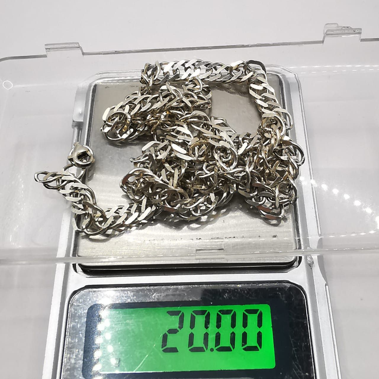 Sterling Silver Vintage Jewelry Chain, 925 Sterling Silver, Signed 20g Size ONE SIZE - 7 Thumbnail