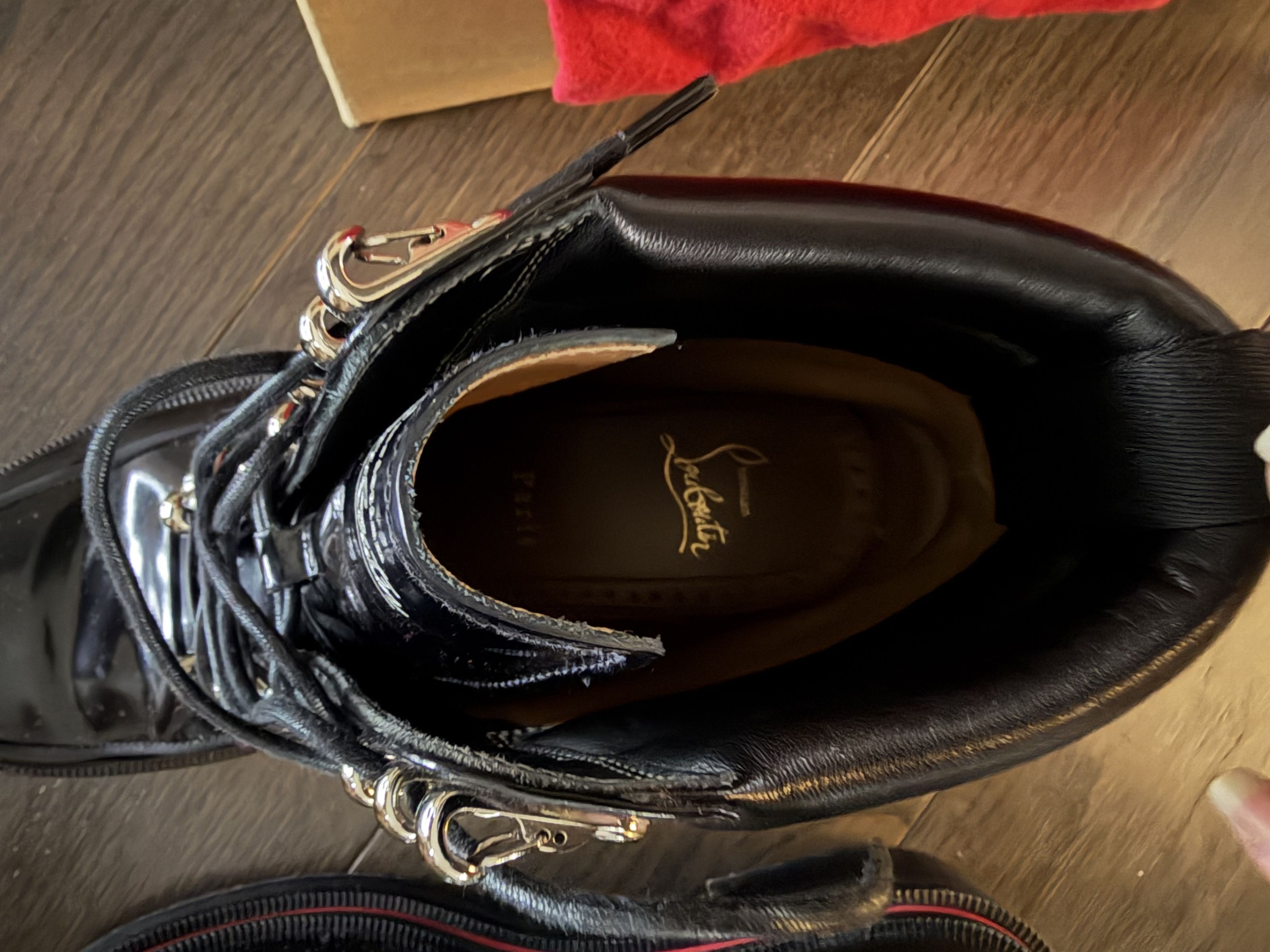 Christian Louboutin ALOPISTA FLAT CLF ABR/NAP/GG Size US 7 / EU 40 - 3 Thumbnail