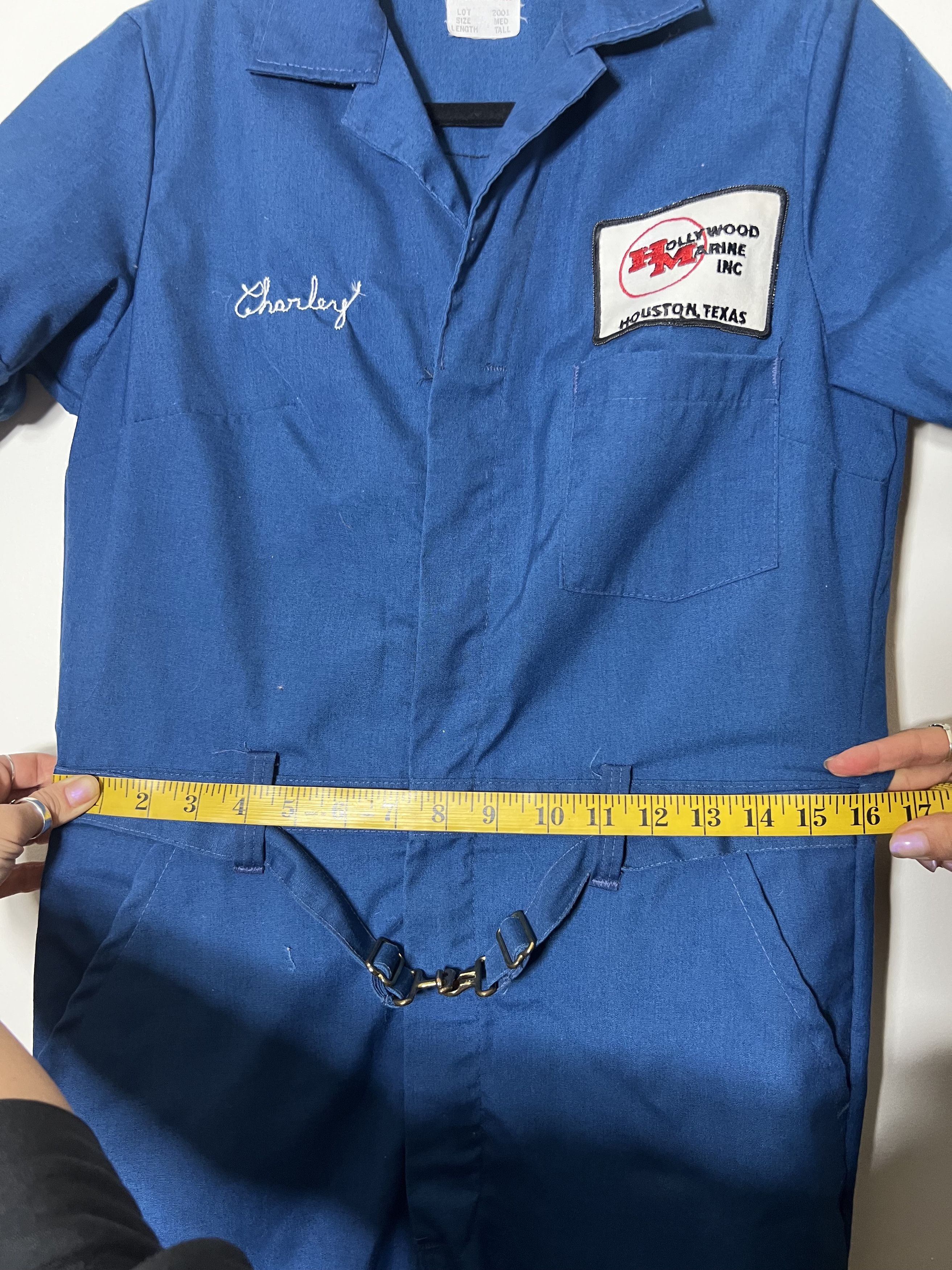 Vintage Vintage 60's Topp Master Jumpsuit - Hollywood Marine Inc. Size 29" - 16 Thumbnail
