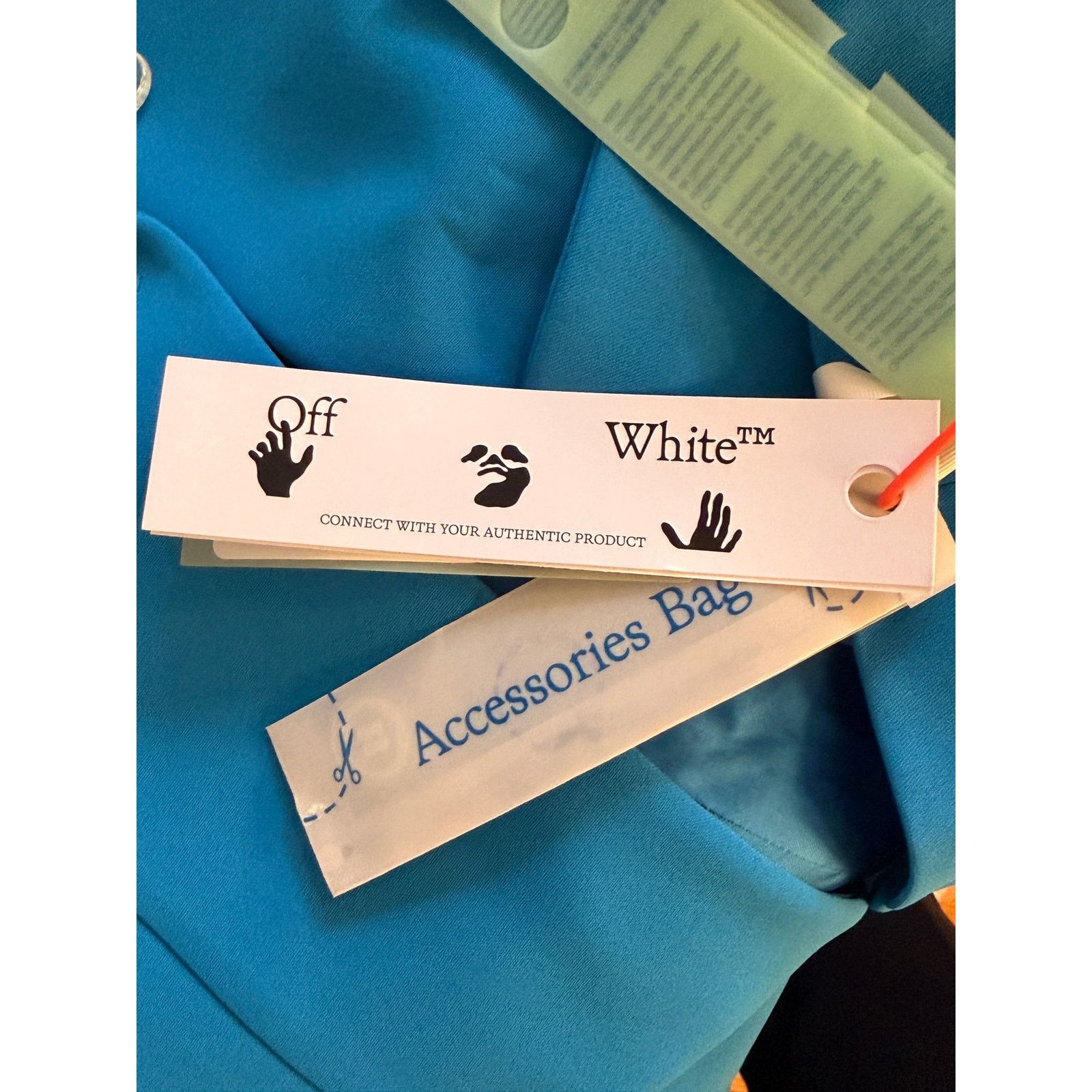 Off-White Off White NWT Women's Blue-White Cady Oversized Blazer Size L / US 10 / IT 46 - 13 Thumbnail