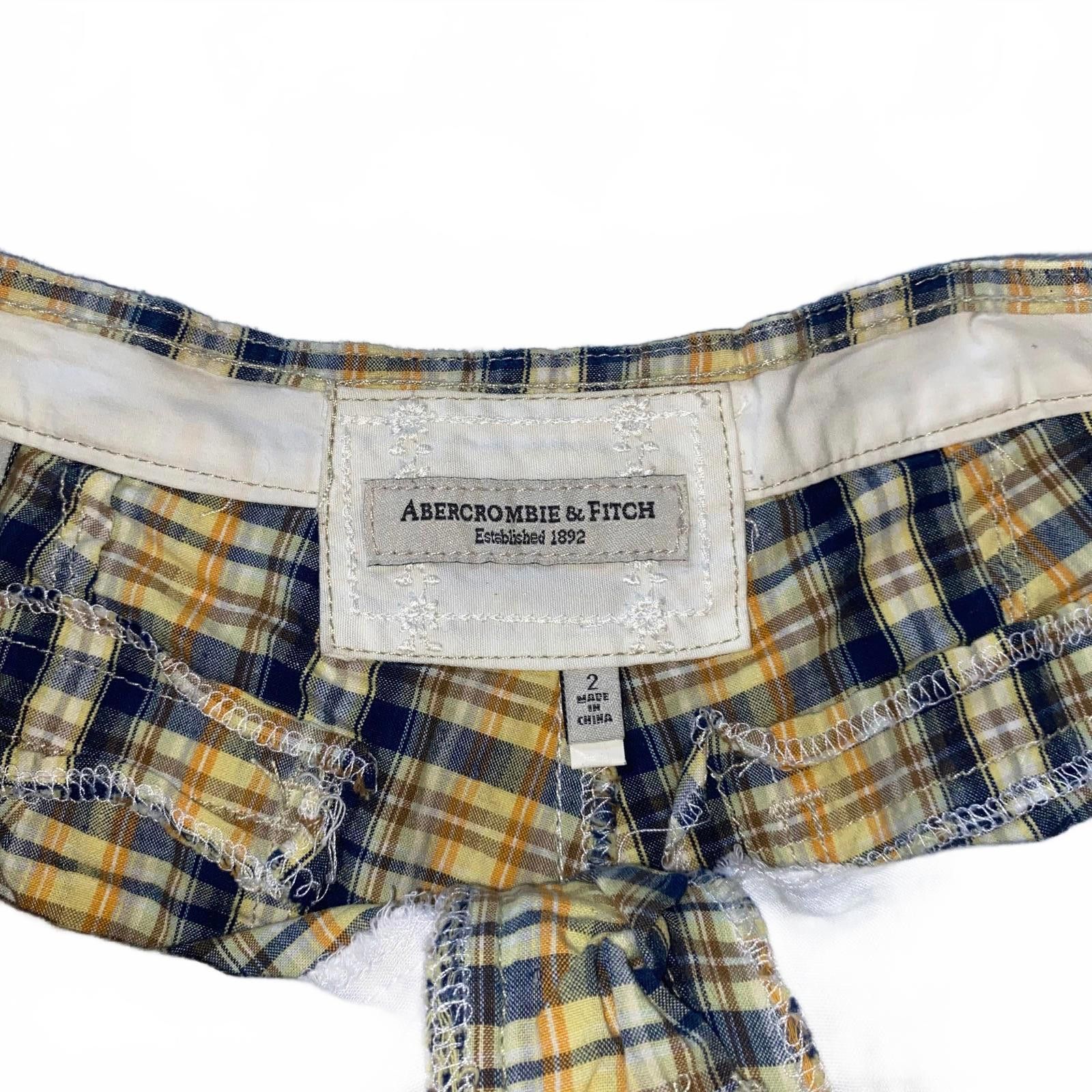 Abercrombie & Fitch Y2k Abercrombie Lowrise plaid shorts 2 Size 26" / US 2 / IT 38 - 2 Thumbnail