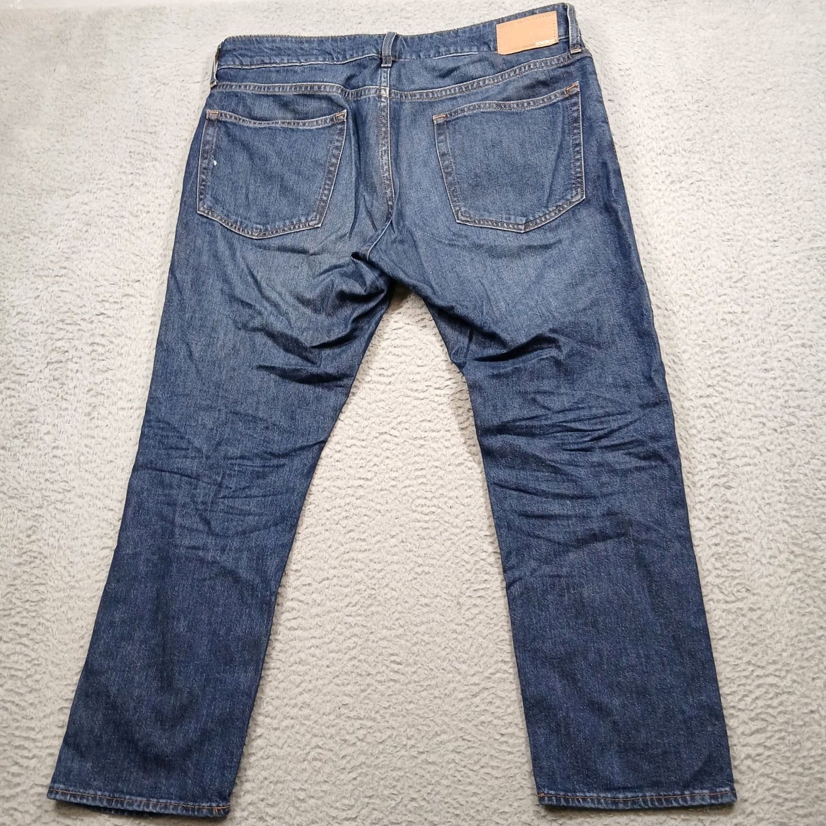 Bonobos Bonobos Premium Cotton Denim Jeans Dark Wash Men's 33x28 Size US 33 - 3 Thumbnail