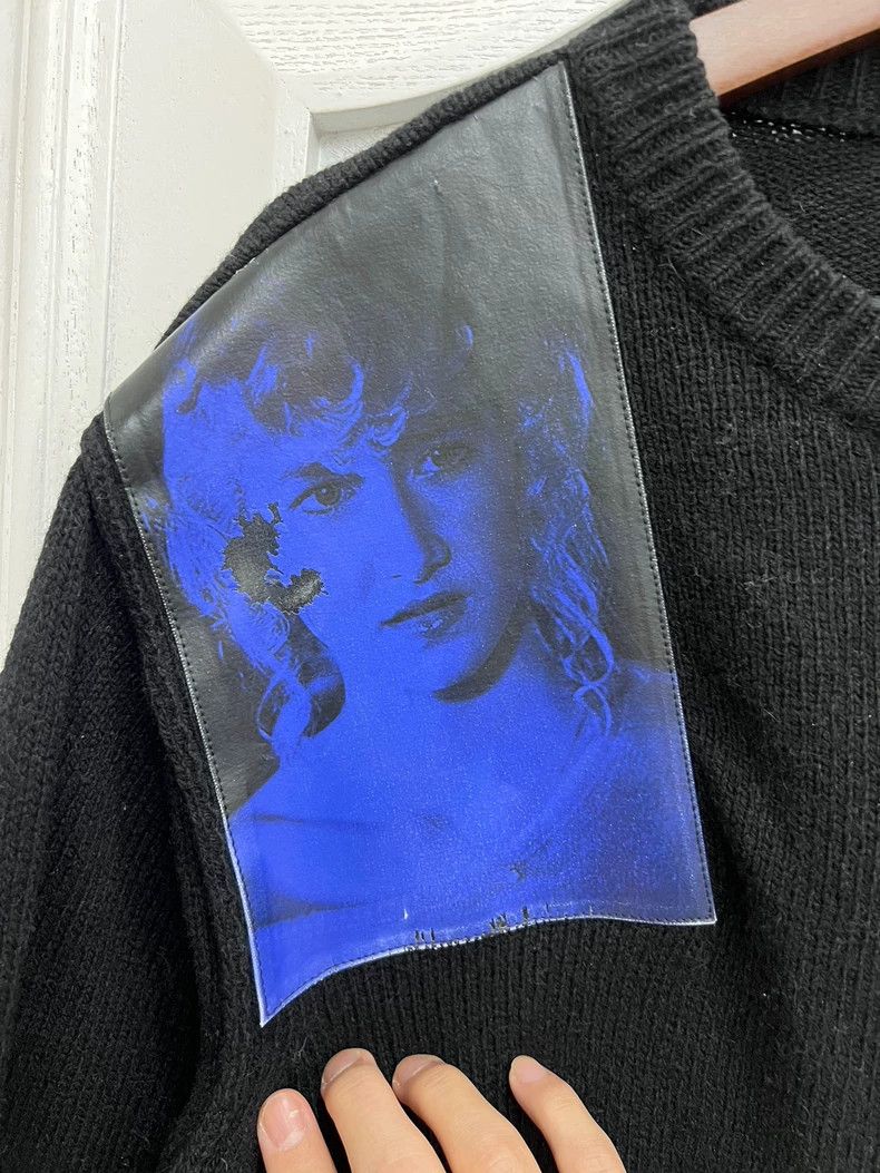 Raf Simons Raf Simons Black portrait patch sweater Size US L / EU 52-54 / 3 - 5 Thumbnail