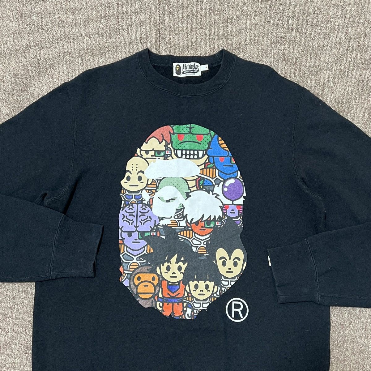 Bape Bape x Dragonball Big ape Head Crewneck Size US L / EU 52-54 / 3 - 5 Thumbnail