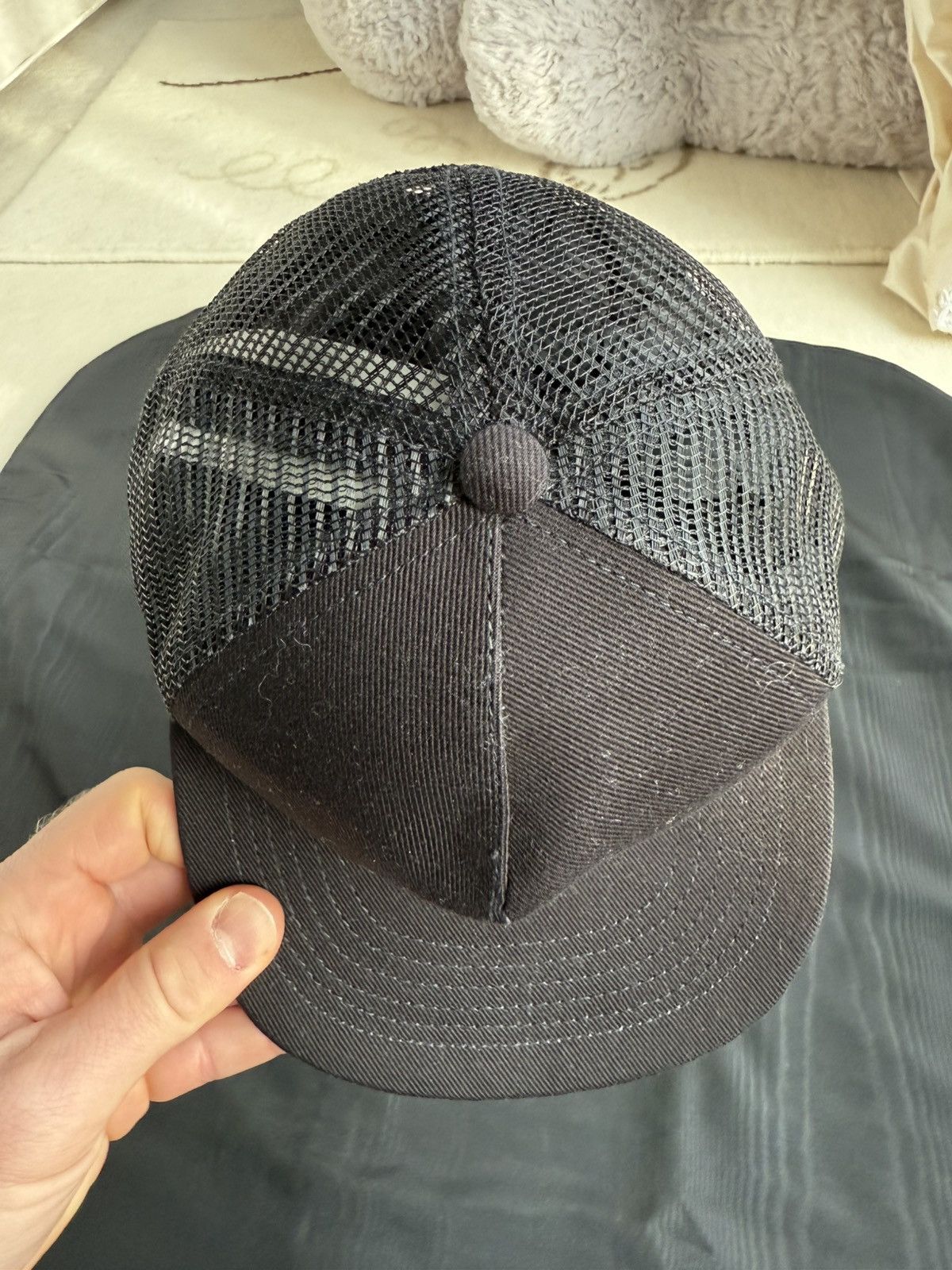 Celine SS21 Celine snapback trucker logo black cap hat Hedi Slimane Size ONE SIZE - 12 Thumbnail