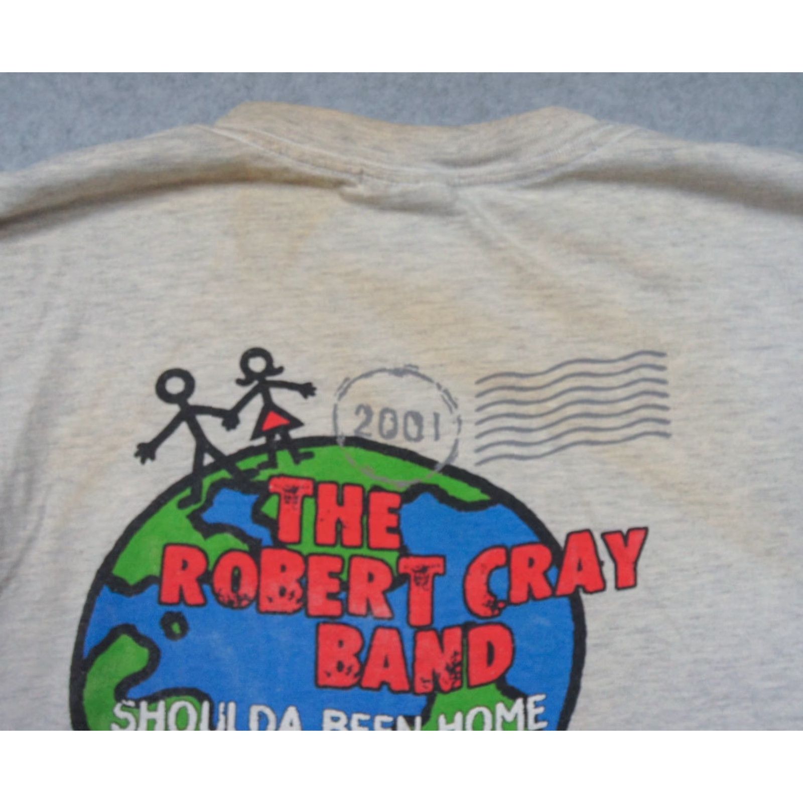 Hanes VINTAGE Hanes The Robert Gray Band Shirt Men XL Gray Cotton Short Sleeve Crew Neck Logo Tee 2000s Band Music Mens XLarge (Guitarist) Size US XL / EU 56 / 4 - 3 Thumbnail