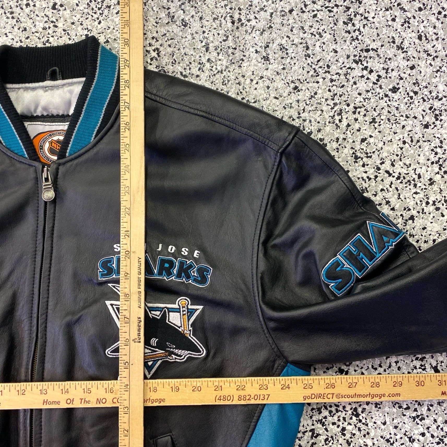 G-III VINTAGE Carl Banks Leather Jacket G-III San Jose Sharks Size Large Size US L / EU 52-54 / 3 - 3 Thumbnail