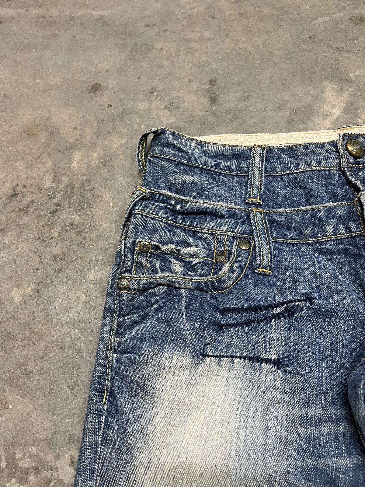 Hysteric Glamour Flare Jeans double waist Antgauge diatressed low rise Size US 30 / EU 46 - 8 Thumbnail
