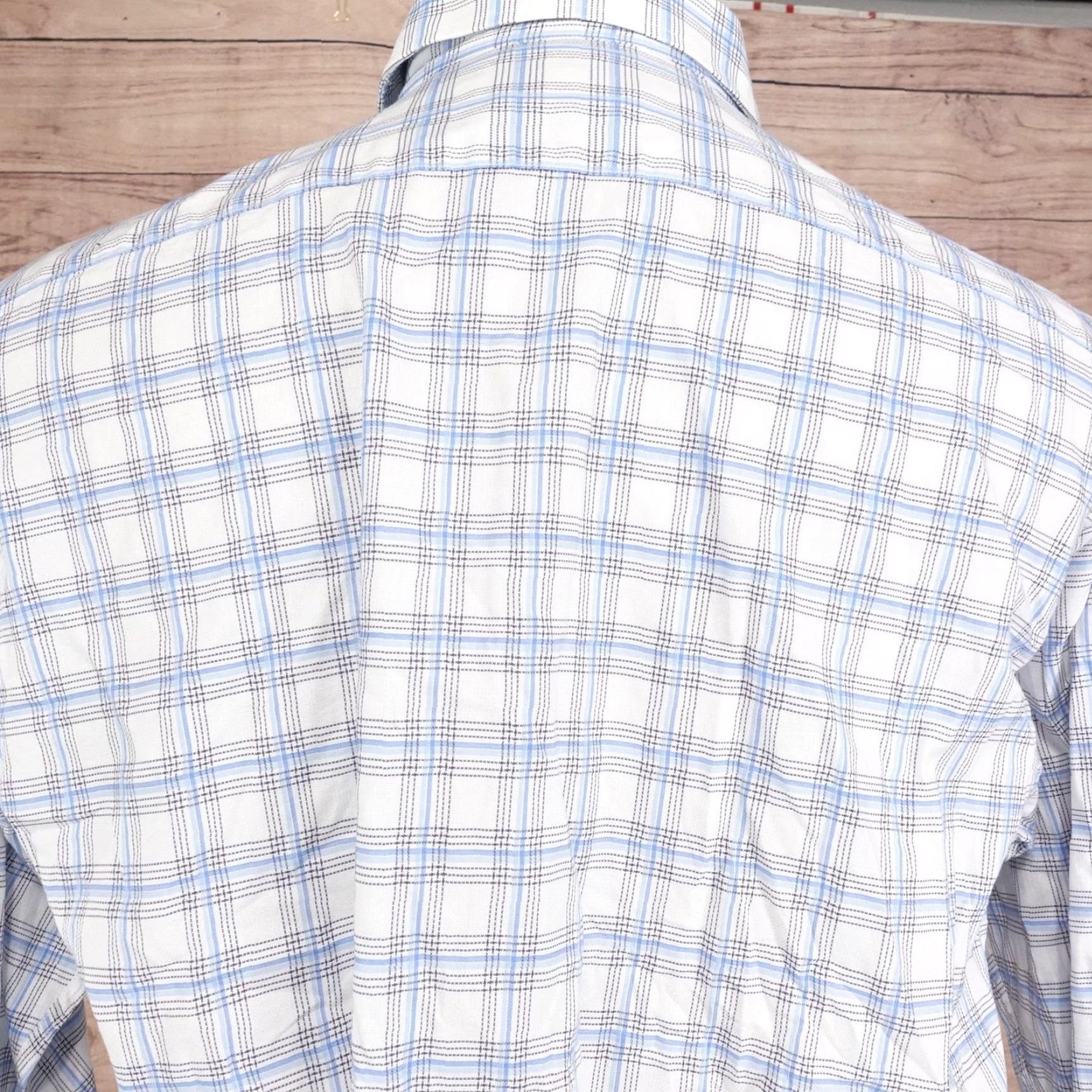 Vintage VINTAGE Thomas Dean Mens Dress Shirt Long Sleeve Plaid Button-Down Collared Size L Size 42R - 6 Thumbnail
