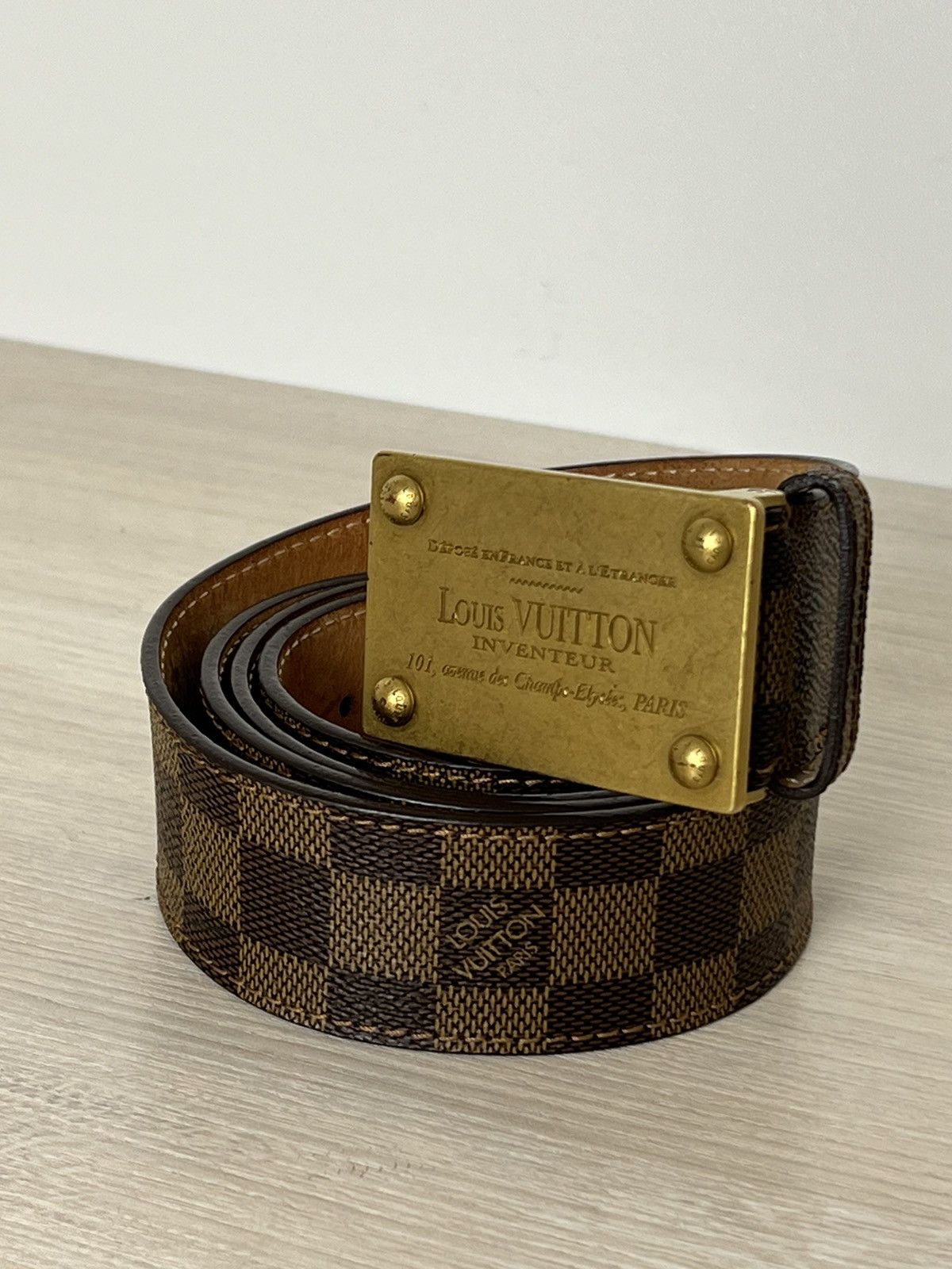 Louis Vuitton Louis Vuitton Damier Inventeur Belt Size ONE SIZE - 4 Thumbnail