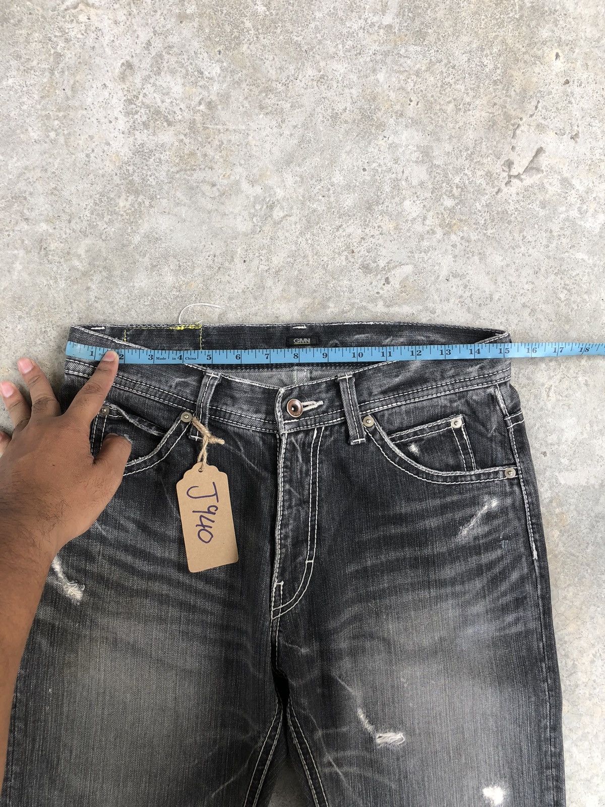 Japanese Brand Japanese Quarter Gemini Flared Jeans Distressed Jeans Size US 30 / EU 46 - 20 Thumbnail