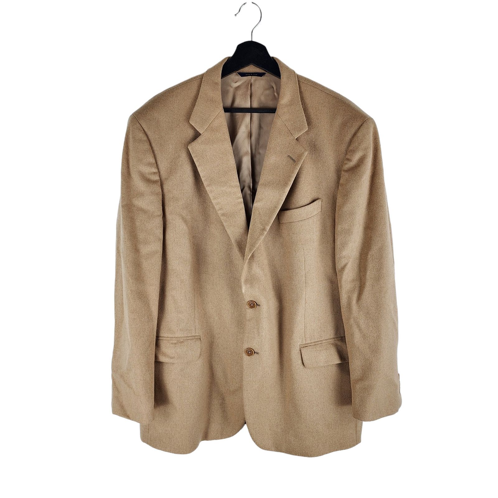 Brooks Brothers Italian Camel Hair Two Button Blazer Beige - Main Image