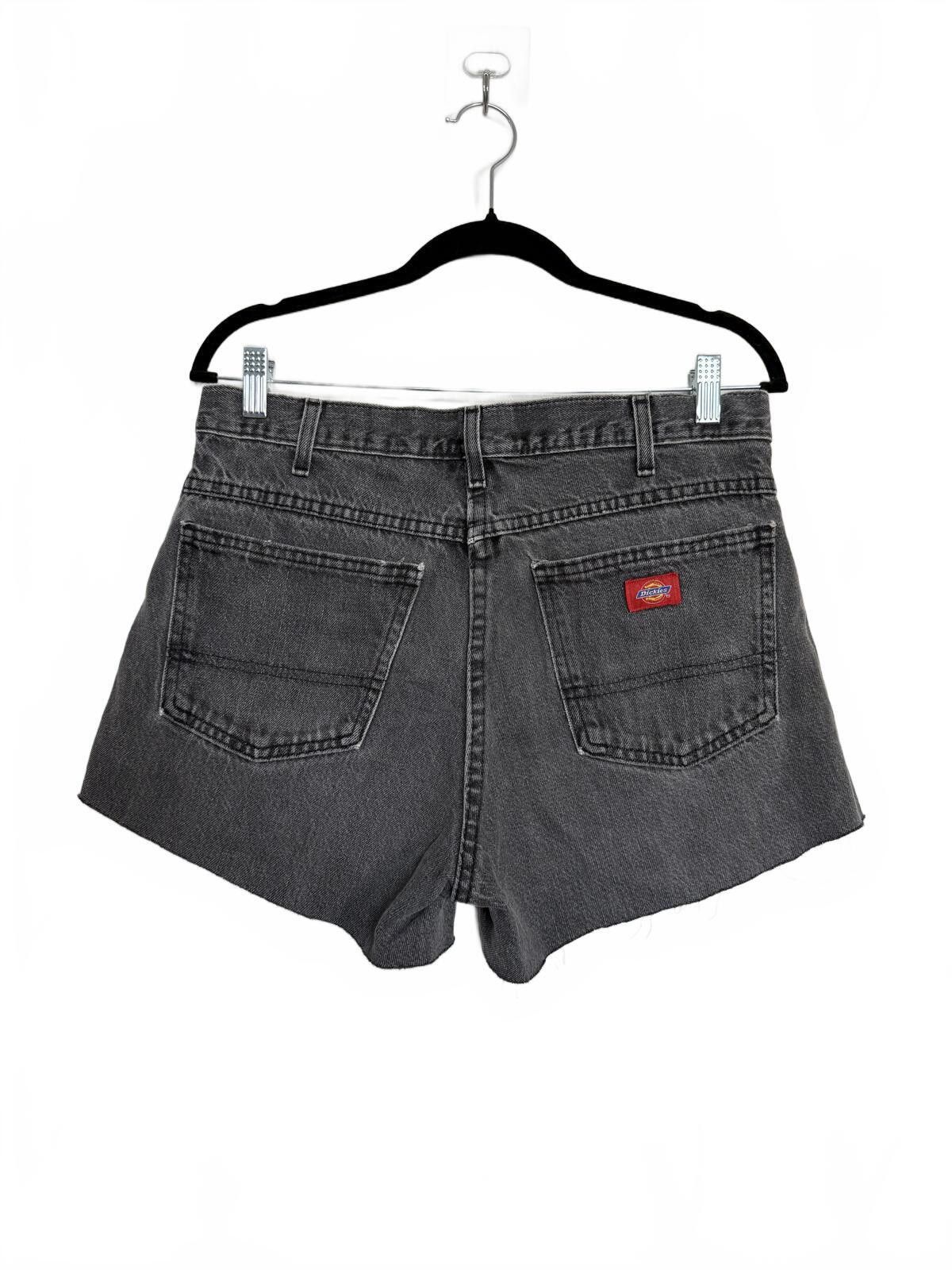 Dickies Men Dickies Black Denim Cut Off Shorts Size US 33 - 1 Thumbnail