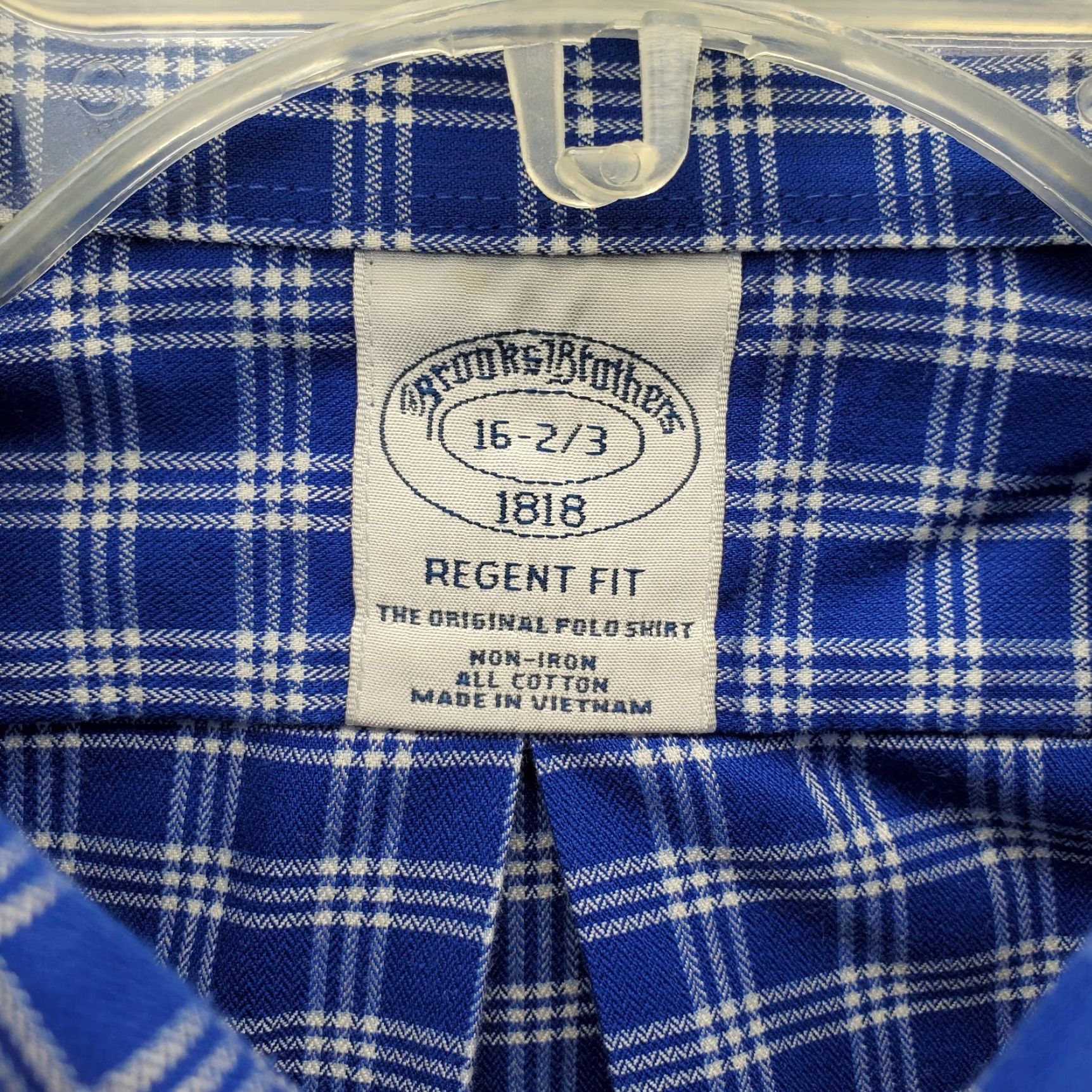 Brooks Brothers Brooks Brothers Dress Shirt Mens 16 Multi Plaid Button-Down Non-Iron Regent Fit Size 42R - 6 Thumbnail