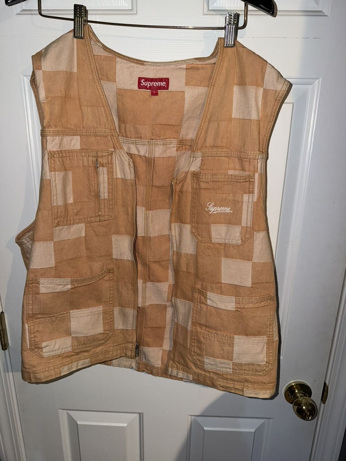 Supreme Supreme Denim Patchwork Vest | Grailed