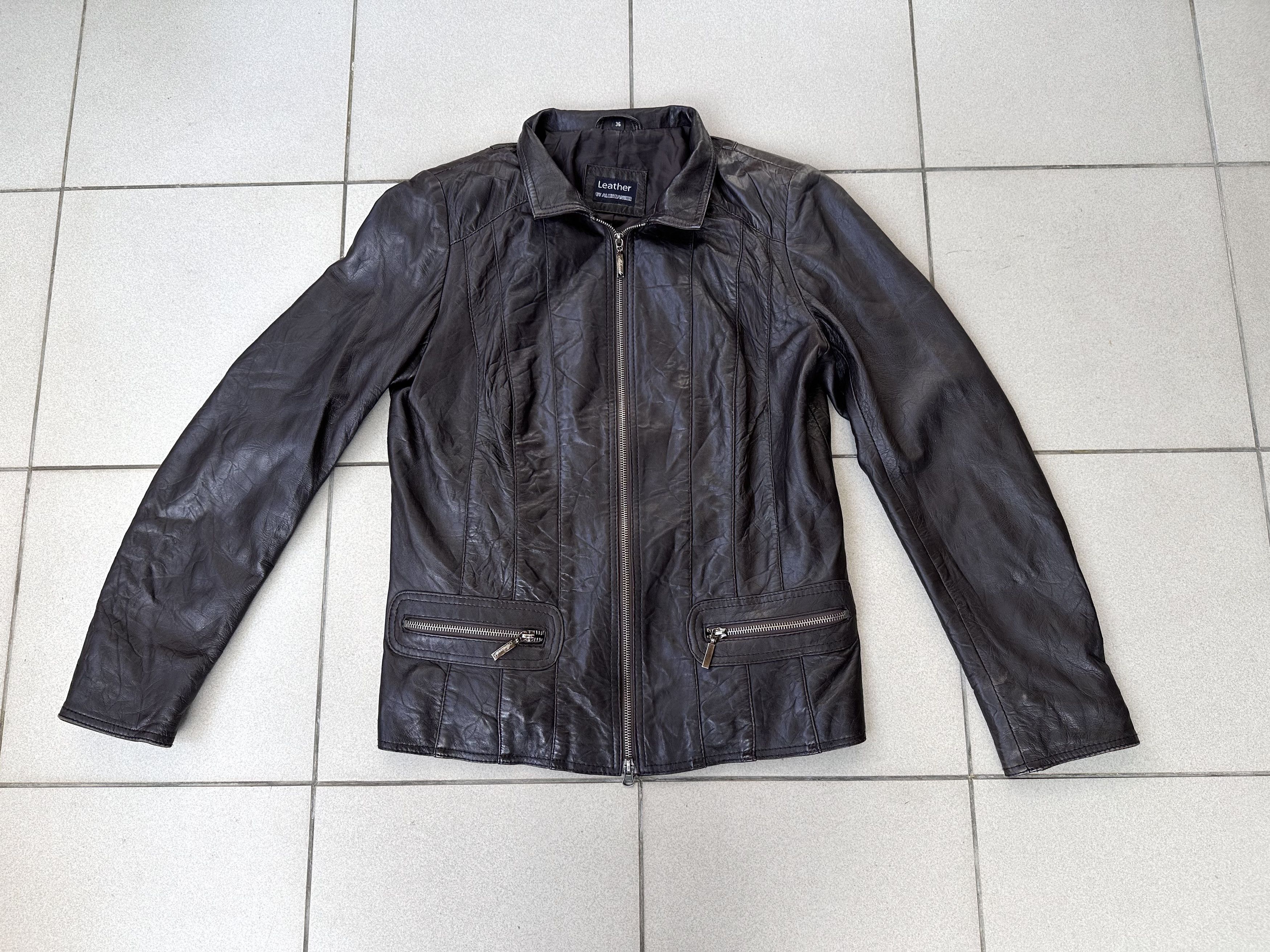 Leather Vintage women leather lamb jacket old money Size L / US 10 / IT 46 - 8 Thumbnail