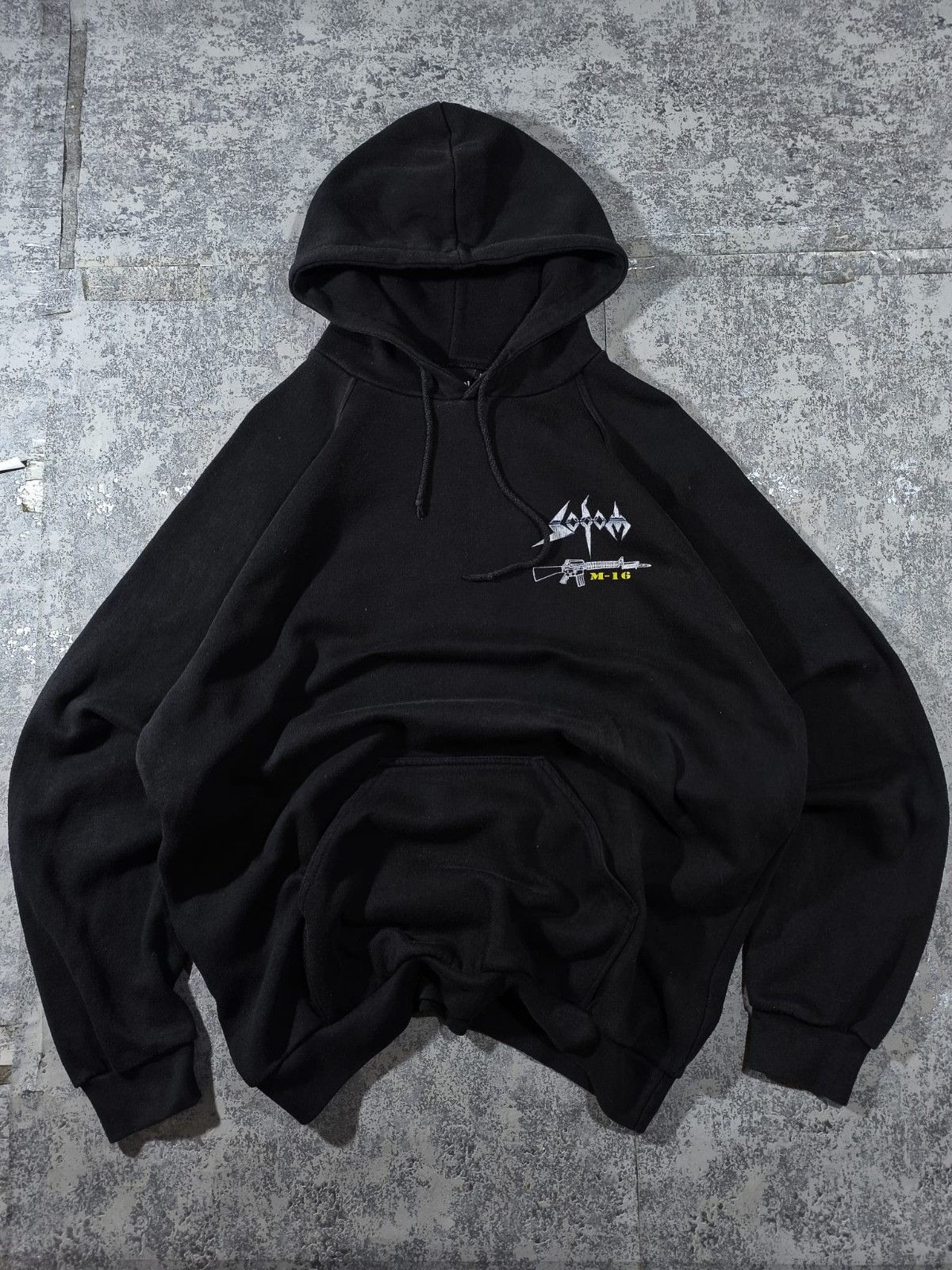 Vintage 2001 sodom m-16 vintage hoodie metal rare Size US XL / EU 56 / 4 - 2 Thumbnail