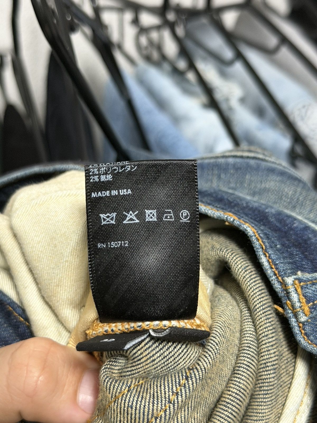 Amiri AMIRI BLUE SHOTGUN SLIM FIT JEANS Size US 32 / EU 48 - 14 Thumbnail