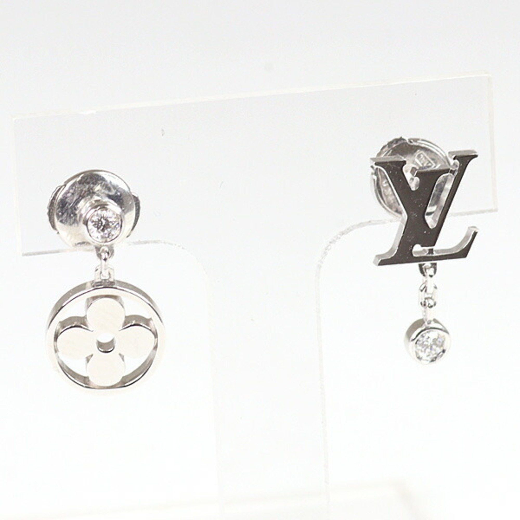 Louis Vuitton Louis Vuitton Monogram Idylle/Idylle Blossom Earrings, LV White Gold with Diamonds, Set of 2 Size ONE SIZE - 1 Thumbnail