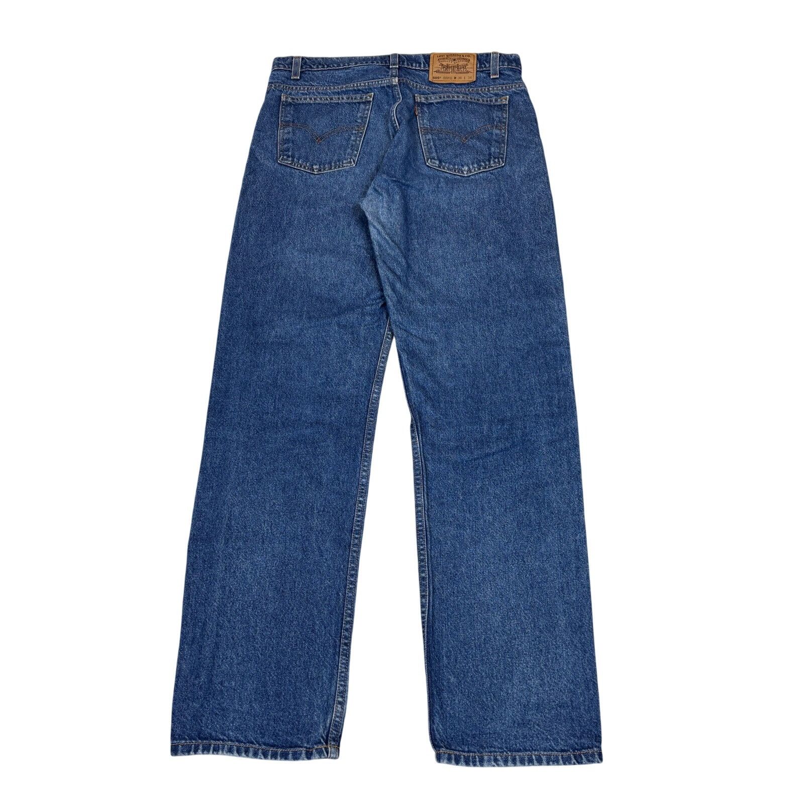Levi's Vintage 90s Levi's 505 Orange Tab Straight Leg Jeans 36x34 Size US 36 / EU 52 - 1 Thumbnail