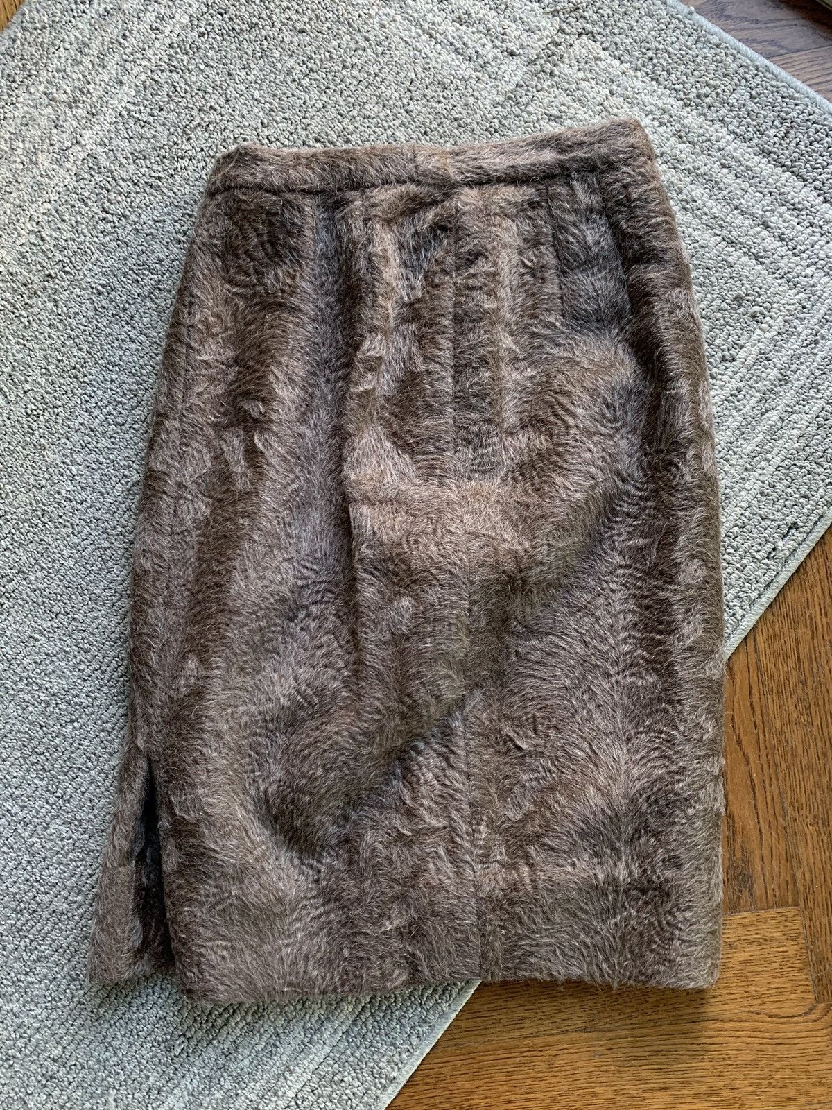 Vintage Vintage Fur Coat Skirt Set Chanel Blazer Fox Two Piece Wool Size XS / US 0-2 / IT 36-38 - 7 Thumbnail