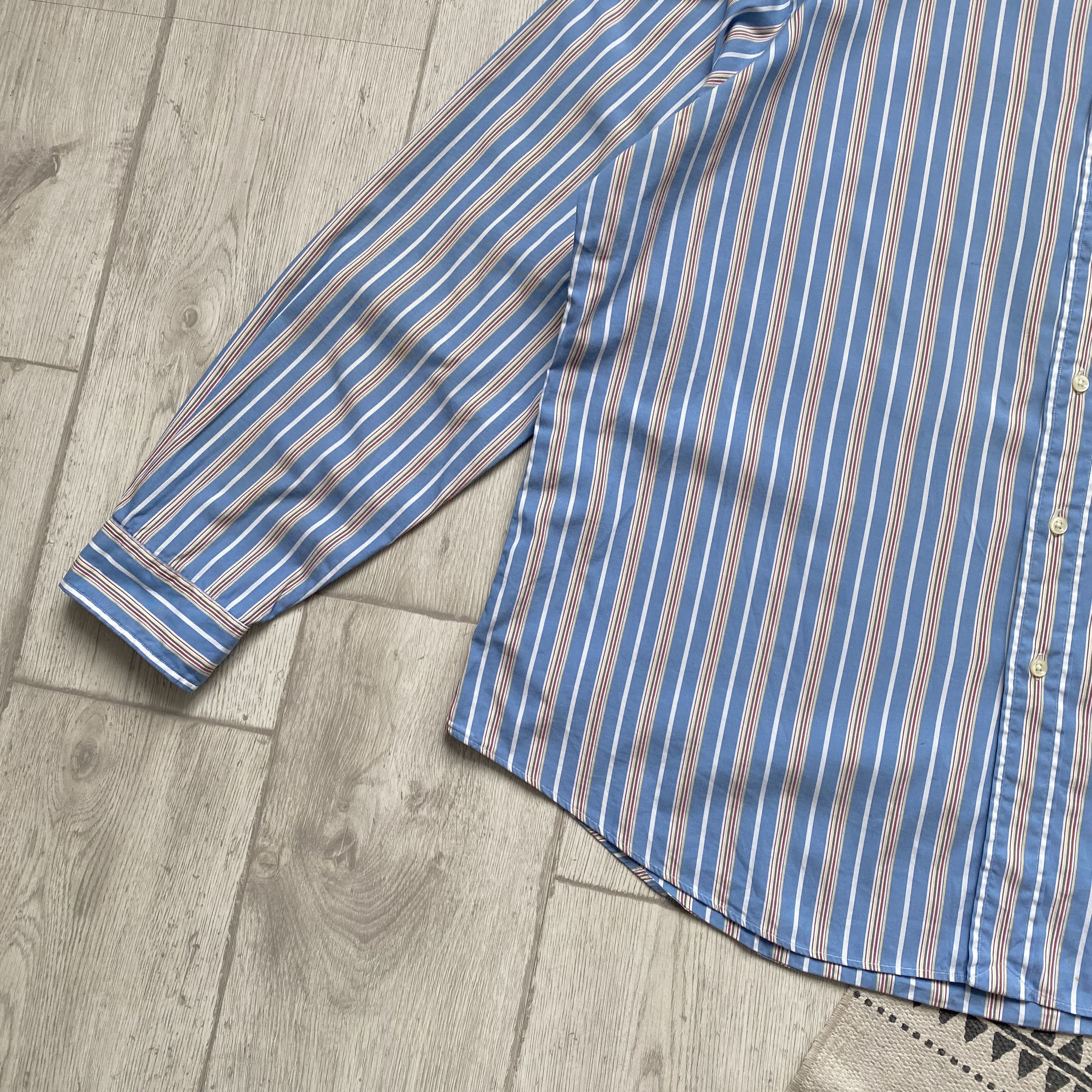 Polo Ralph Lauren 👔 Vintage 90s Polo Ralph Lauren striped shirt oldmoney Size US XXL / EU 58 / 5 - 5 Thumbnail