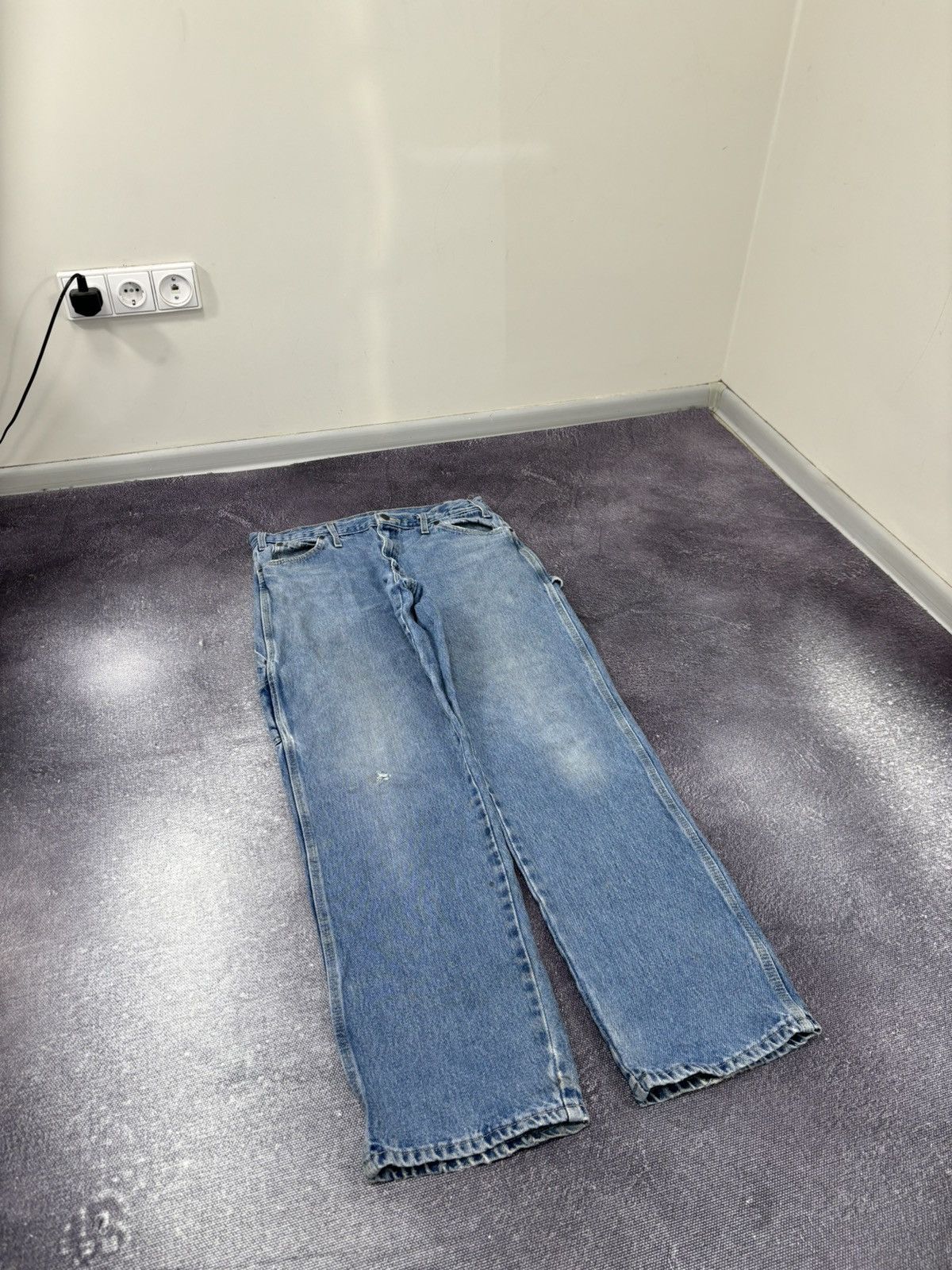 Dickies Vintage Dickies Straight Fit Light Blue Work Denim Jeans Size US 34 / EU 50 - 9 Thumbnail