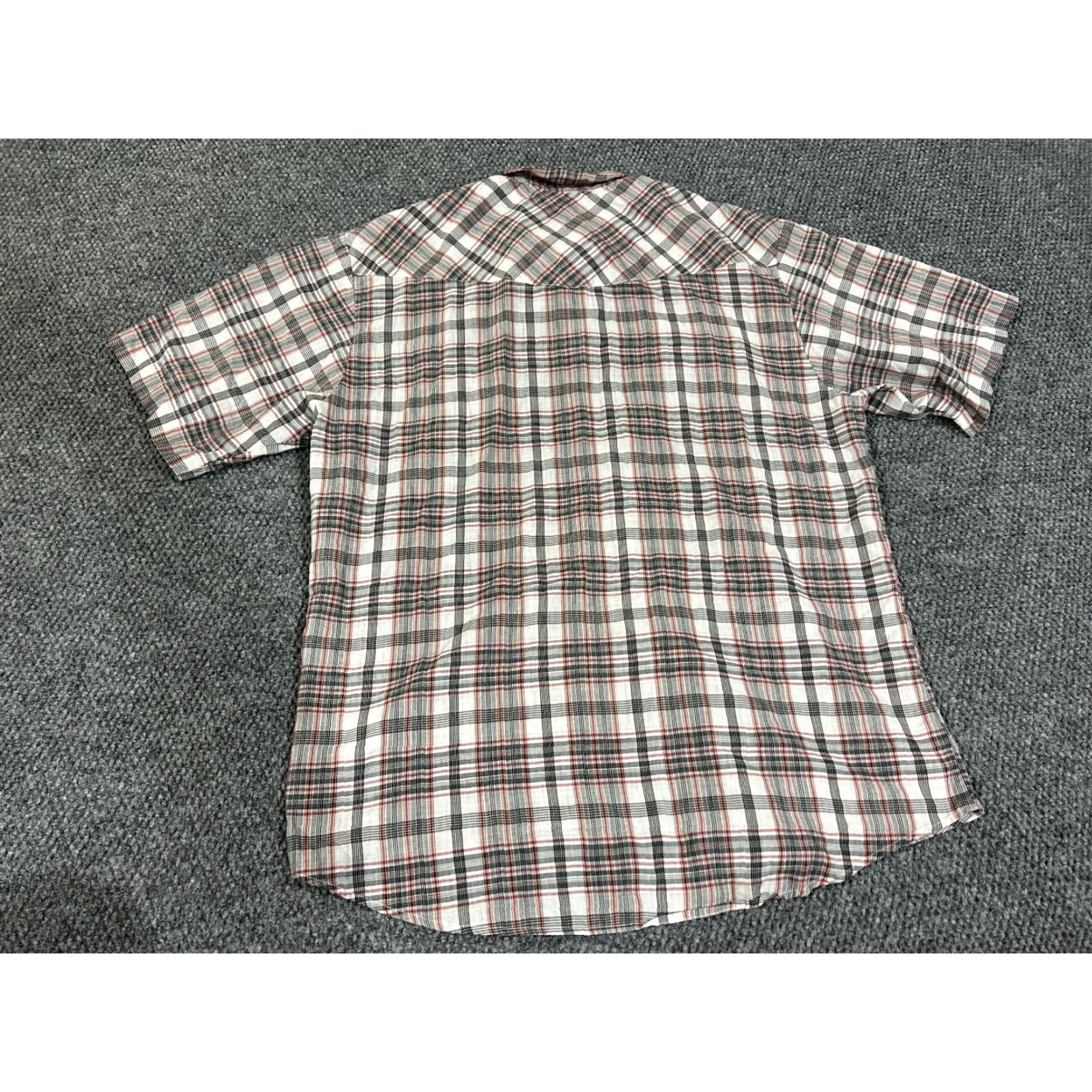 Roper Roper Shirt Mens 2XL Button-Up Plaid Western Snap Cowboy Casual Multicolor Short Sleeve Collared Slimming Pockets American Western Theme Mens Size US XXL / EU 58 / 5 - 7 Thumbnail