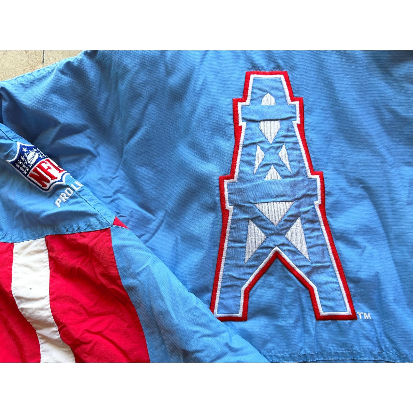NFL × Starter Houston Oilers 90s STARTER puffer Pullover NFL Pro vintage Size US L / EU 52-54 / 3 - 5 Thumbnail