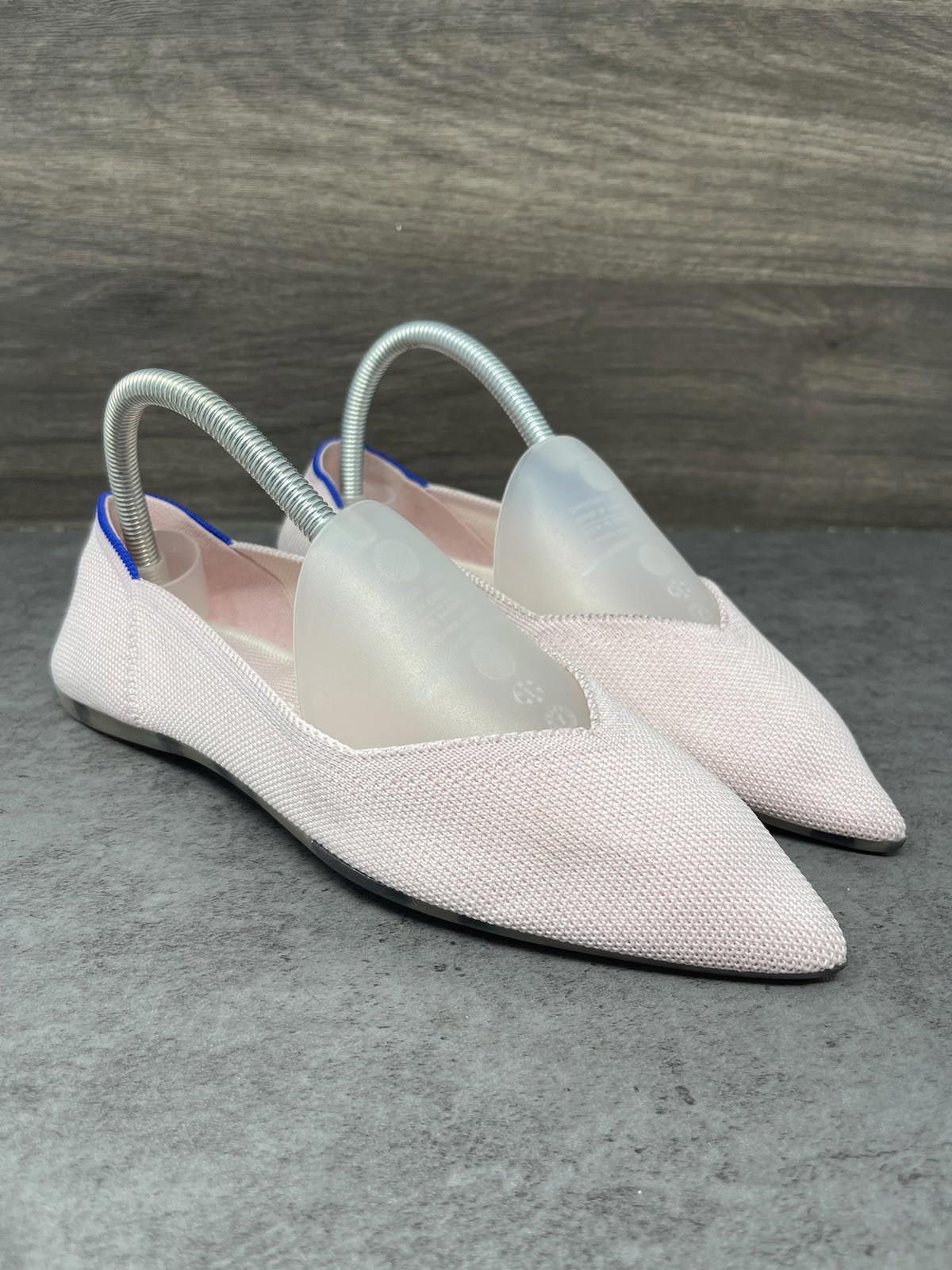 Rothy's Rothys The Point Flats Womens 7.5 Pink Slip On Canvas Ballet Size US 7.5 / IT 37.5 - 4 Thumbnail