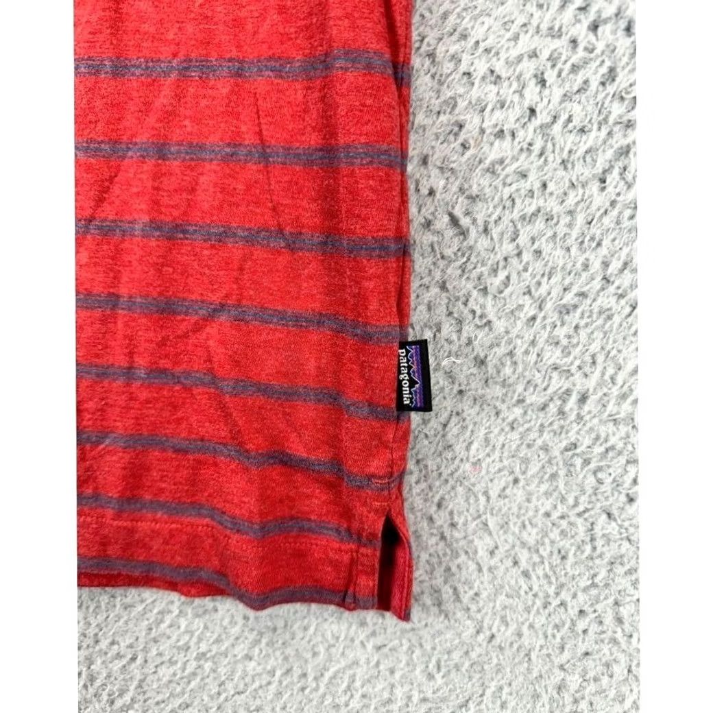 Patagonia Patagonia Polo Shirt Mens M Red Striped Short Sleeve Organic Cotton Casual Activewear Chest Pocket Logo Button Size US M / EU 48-50 / 2 - 6 Thumbnail