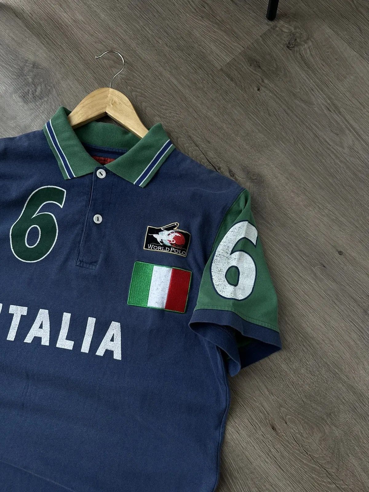 Polo Ralph Lauren Vintage Polo Ralph Lauren Italian 6 Style Polo T-Shirt Size US M / EU 48-50 / 2 - 6 Thumbnail