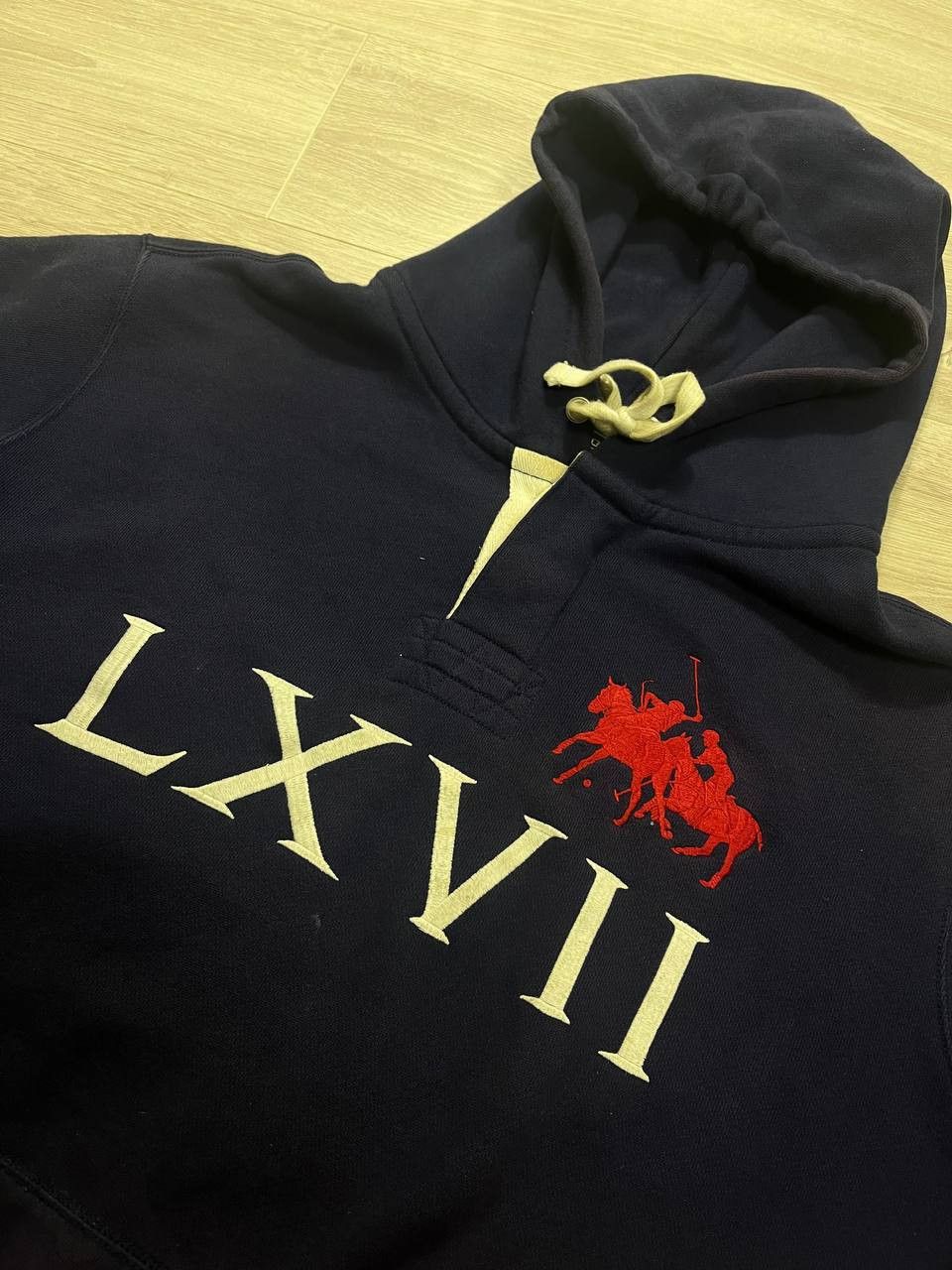 Polo Ralph Lauren Vintage hoodie Polo Ralph Lauren big logo USA Size US XXL / EU 58 / 5 - 4 Thumbnail