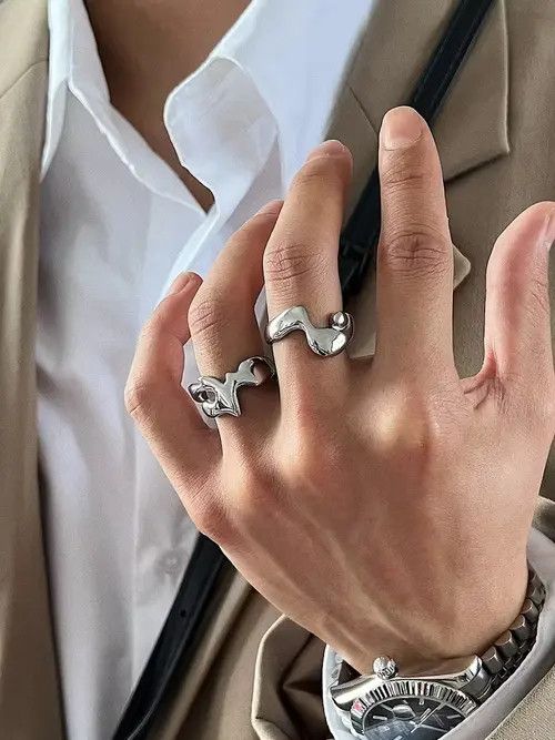 VIBE Retro punk rings Size ONE SIZE - 2 Thumbnail