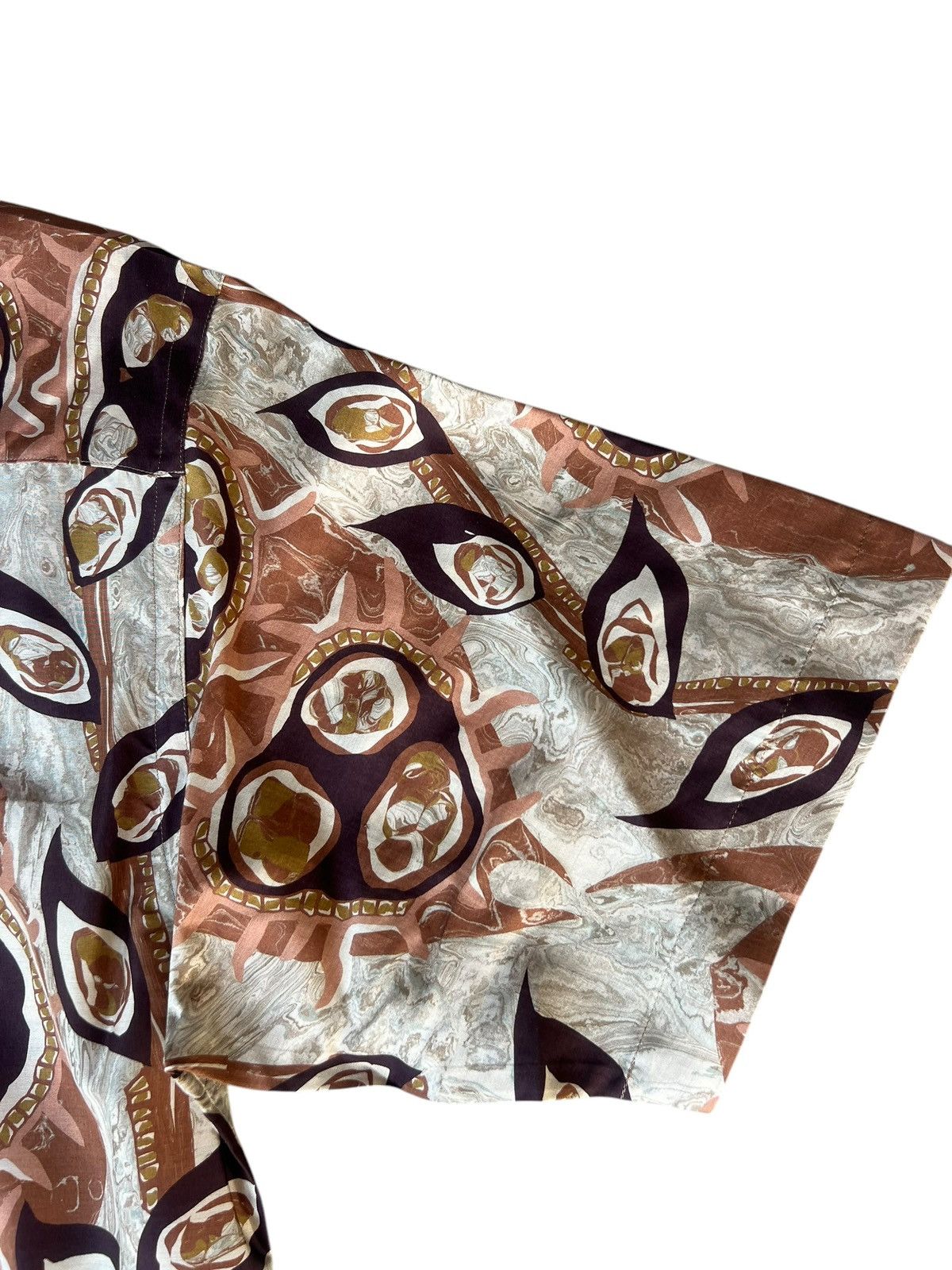 Japanese Brand Vintage 90s Monsieur Nicole Abstract Art 100% Silk Shirt Size US M / EU 48-50 / 2 - 21 Thumbnail