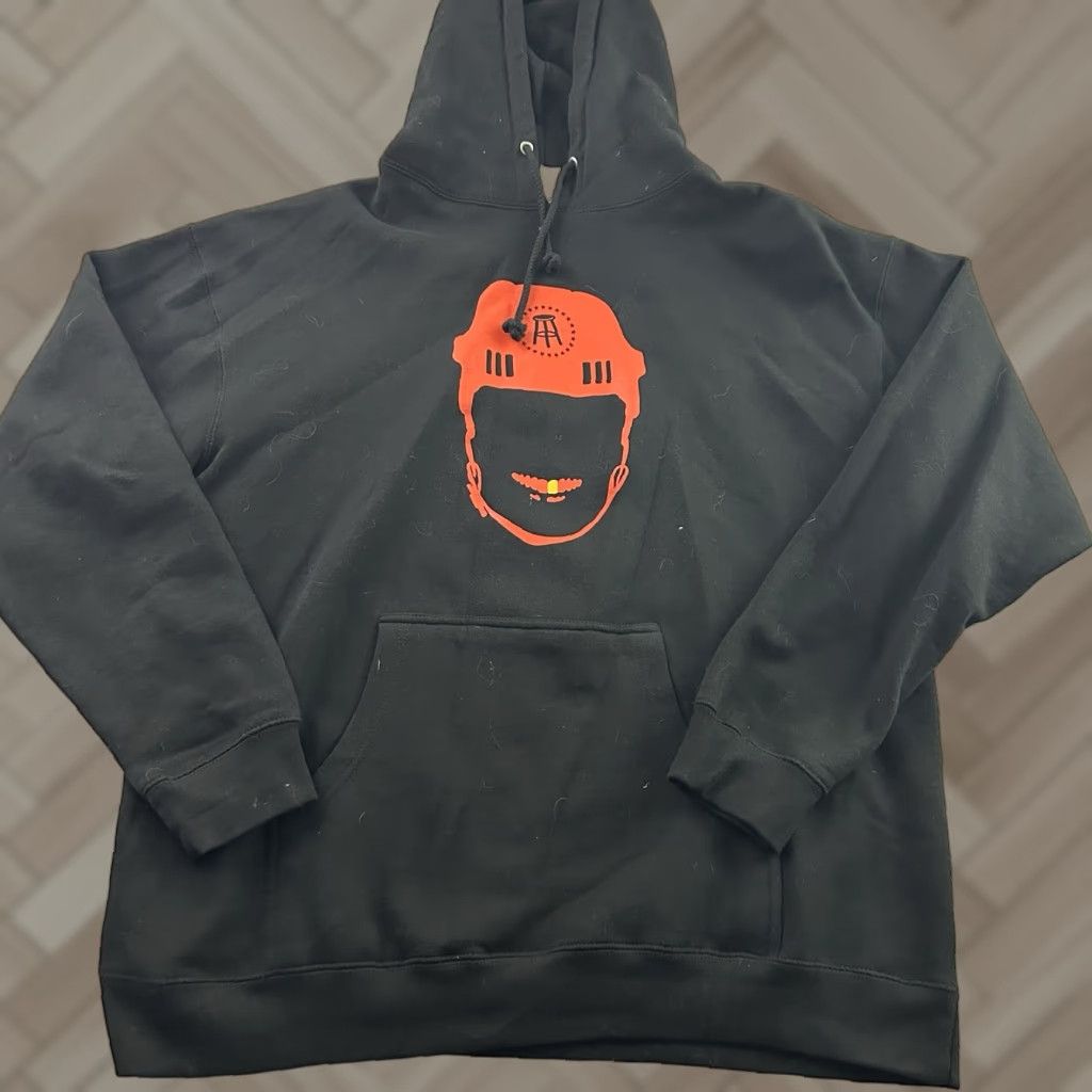 Vintage Barstool Spittin Chiclets Hockey Pullover Hoodie Men XL Black Hoodie Size US XL / EU 56 / 4 - 1 Thumbnail