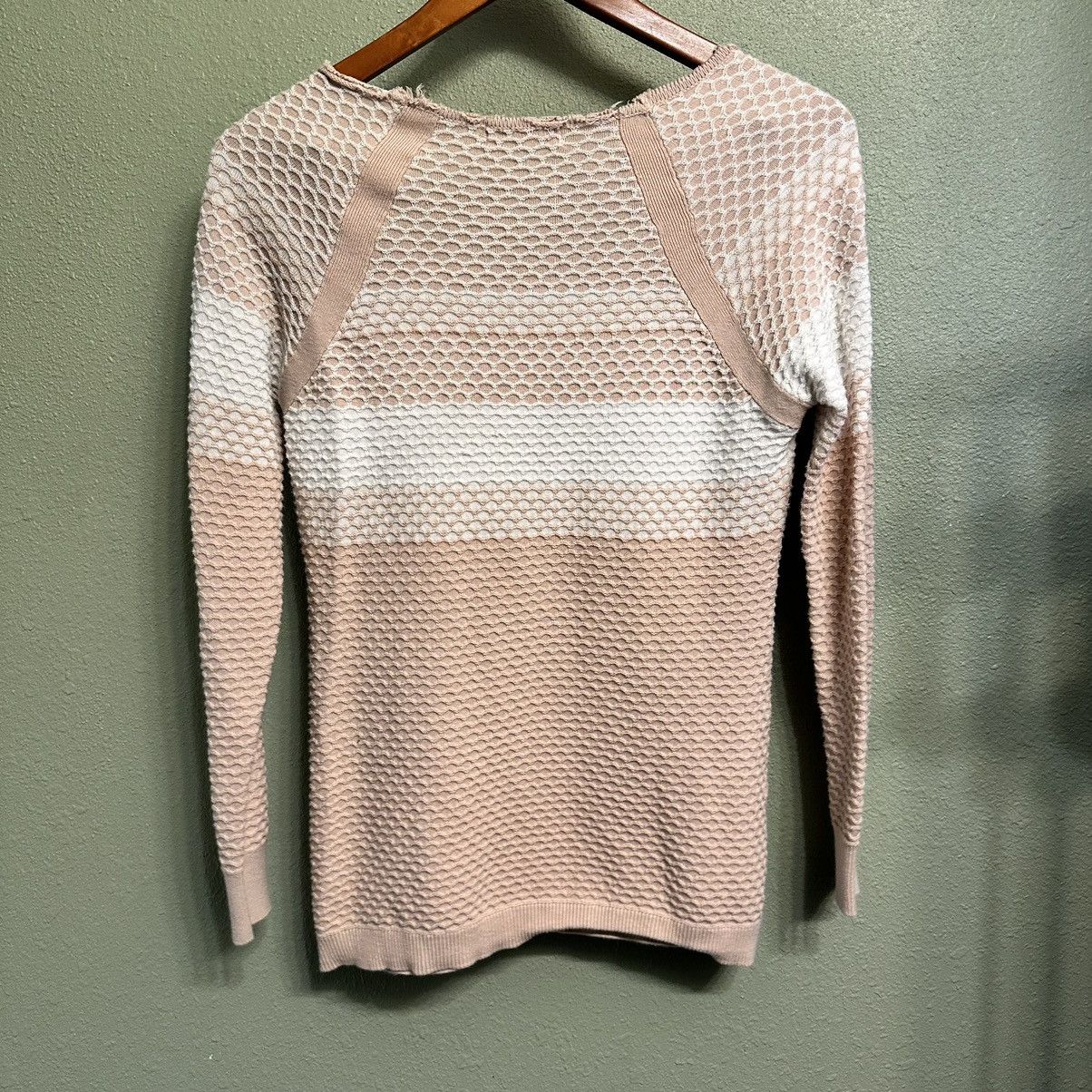 Calvin Klein Calvin Klein Women’s Dusty Rose and White Roll Neck Sweater Size XS / US 0-2 / IT 36-38 - 2 Thumbnail