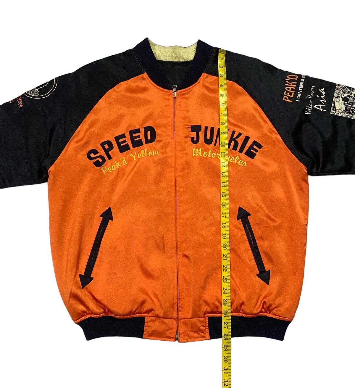 Japanese Brand Peakd Yellow Speed Junkie Reversible Souvenir Jacket Size US L / EU 52-54 / 3 - 7 Thumbnail