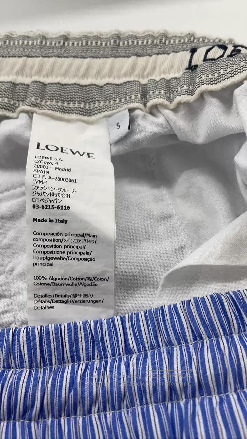 Loewe Loewe size S Blue and White Striped Casual Pants Size 26" / US 2 / IT 38 - 4 Thumbnail