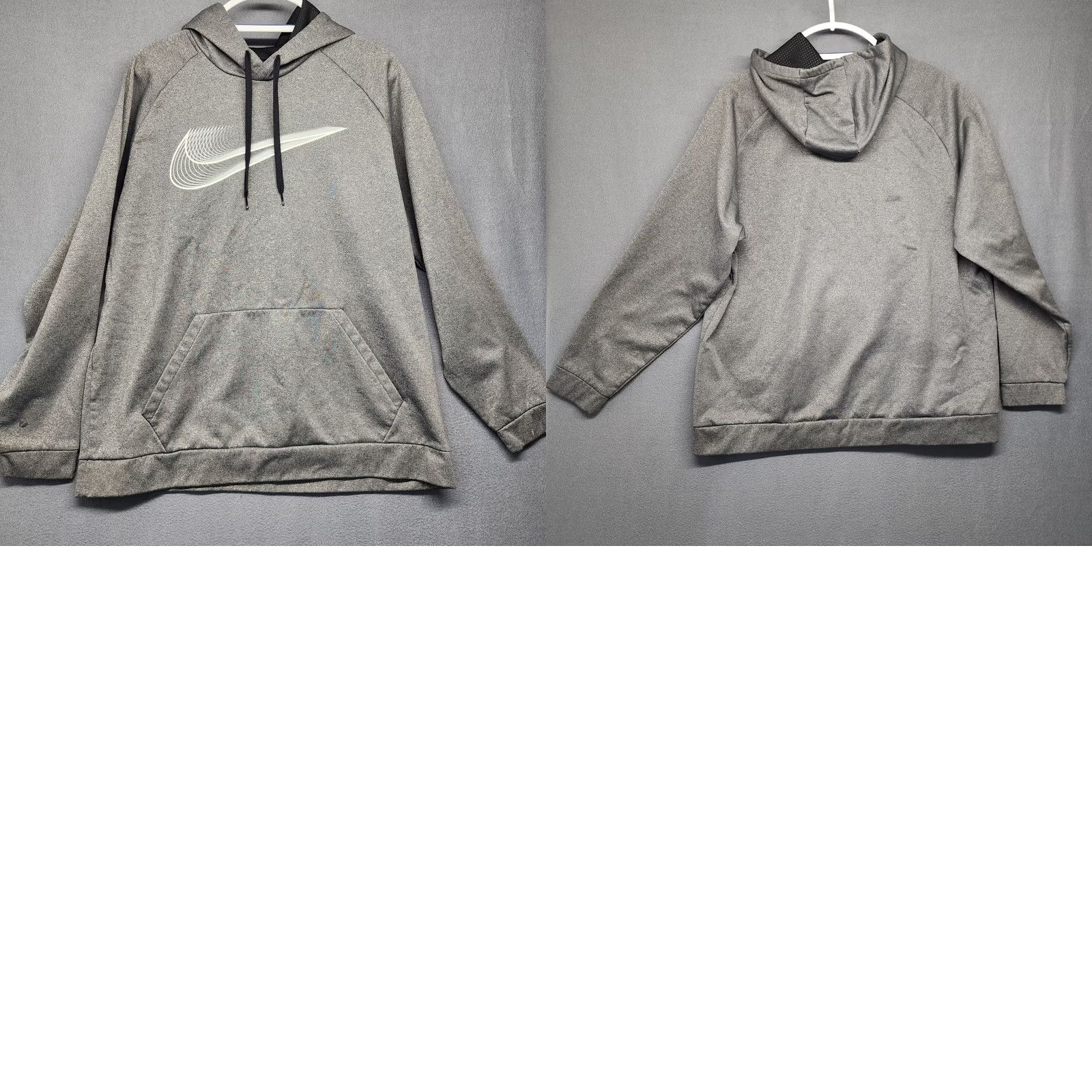 Nike Nike Men Grey Dri Fit Hoodie XXL Sweatshirt Athletic Casual Center Swoosh Size US L / EU 52-54 / 3 - 9 Thumbnail