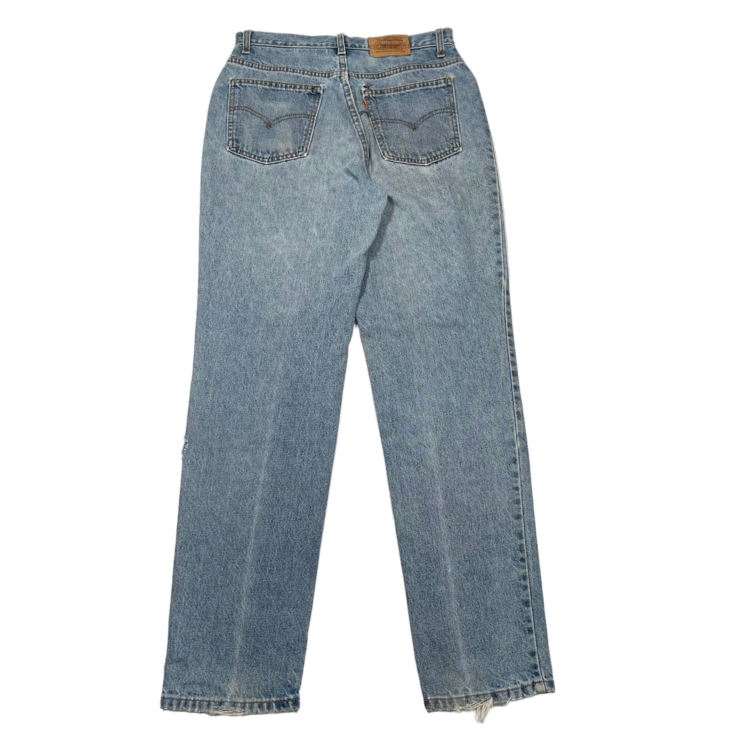Hedi Slimane × Levi's × Vintage Vintage 1970s Levis Orange Tab Washed Distressed Denim Jeans Size US 30 / EU 46 - 1 Thumbnail