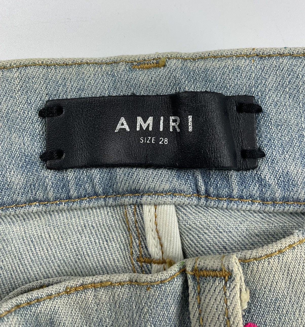 Amiri Amiri S/S'19 Distressed Paint Splatter Denim Pants Size US 28 / EU 44 - 14 Thumbnail